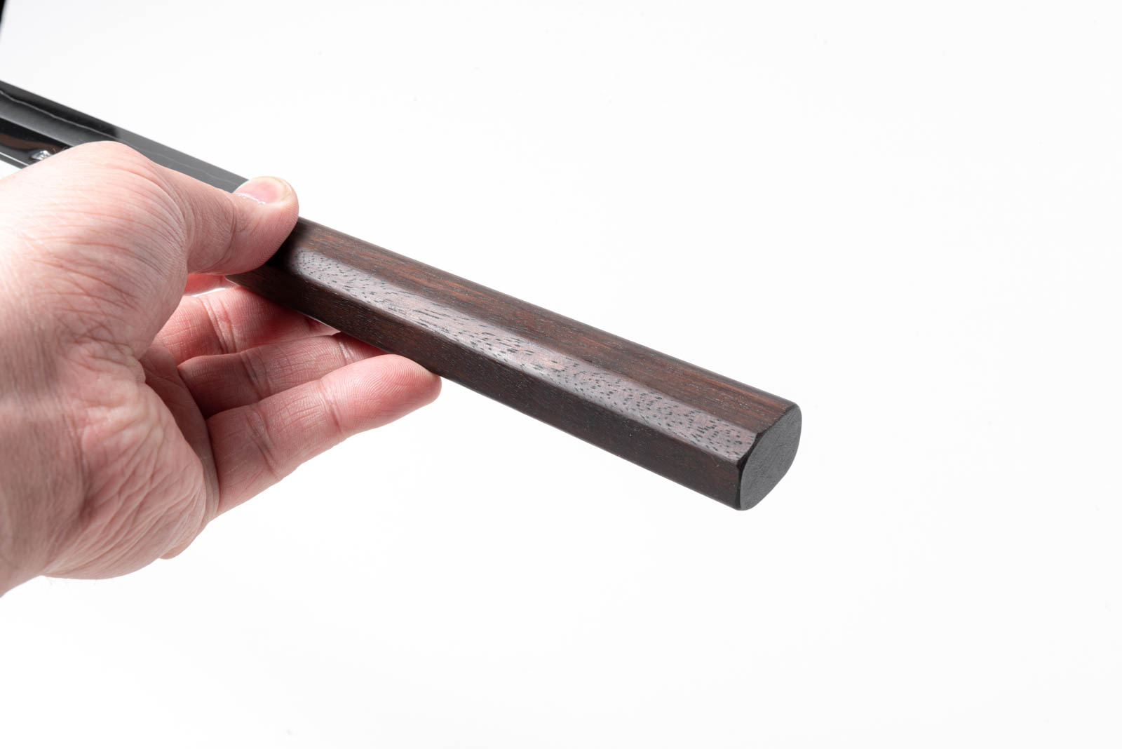 一品物 八角黒檀柄 銀三ステンレス 蛸引き包丁 9.5寸 - 画像 (6)