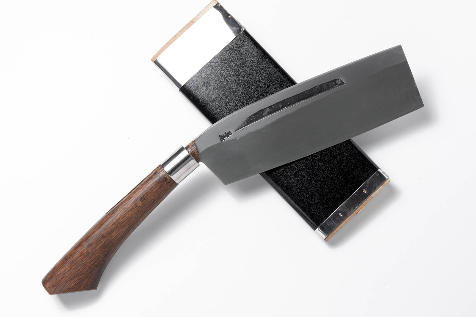 樫柄 白紙一号 左手用半おた 腰鉈 7寸