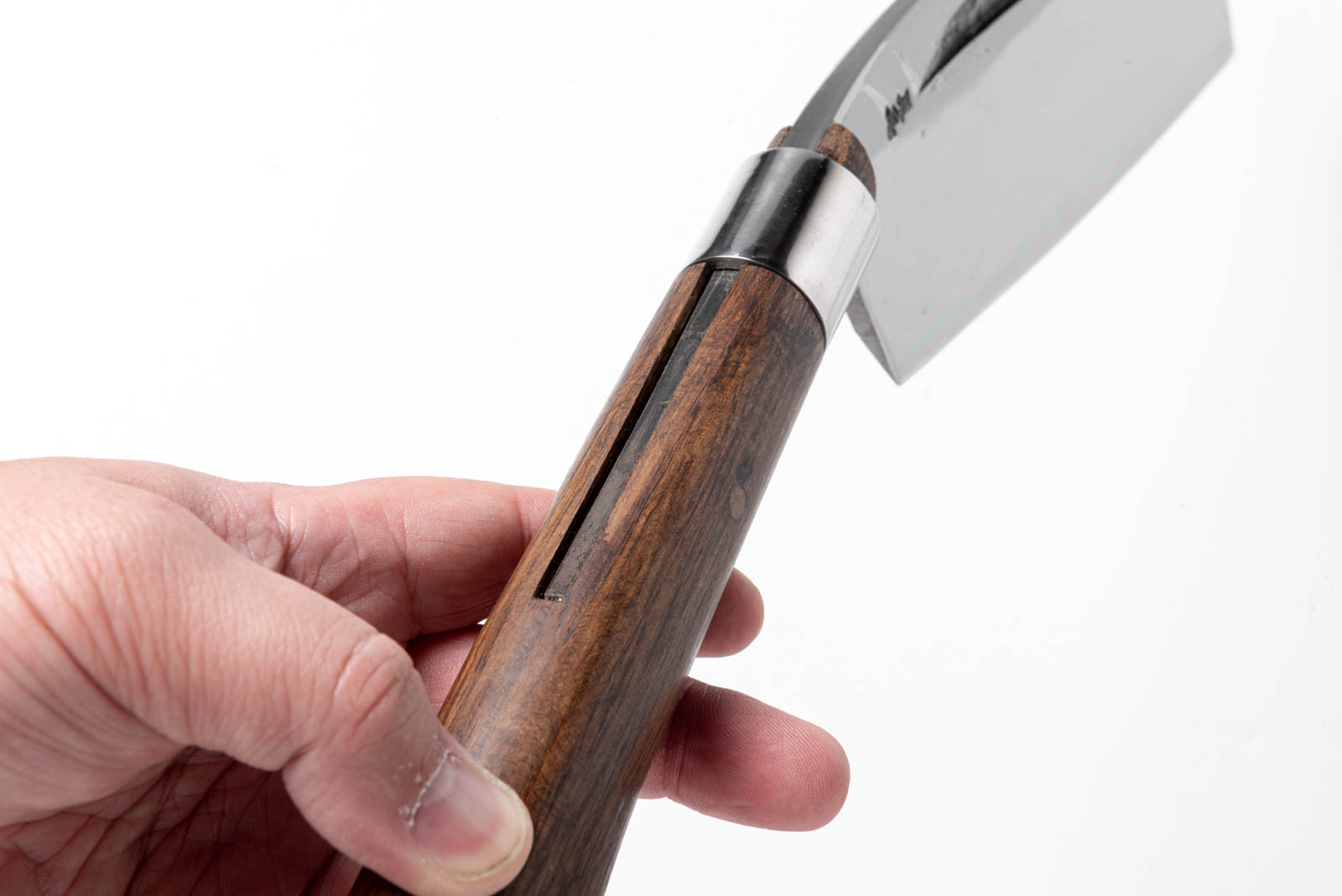 樫柄 白紙一号 左手用半おた 腰鉈 7寸 - 画像 (14)