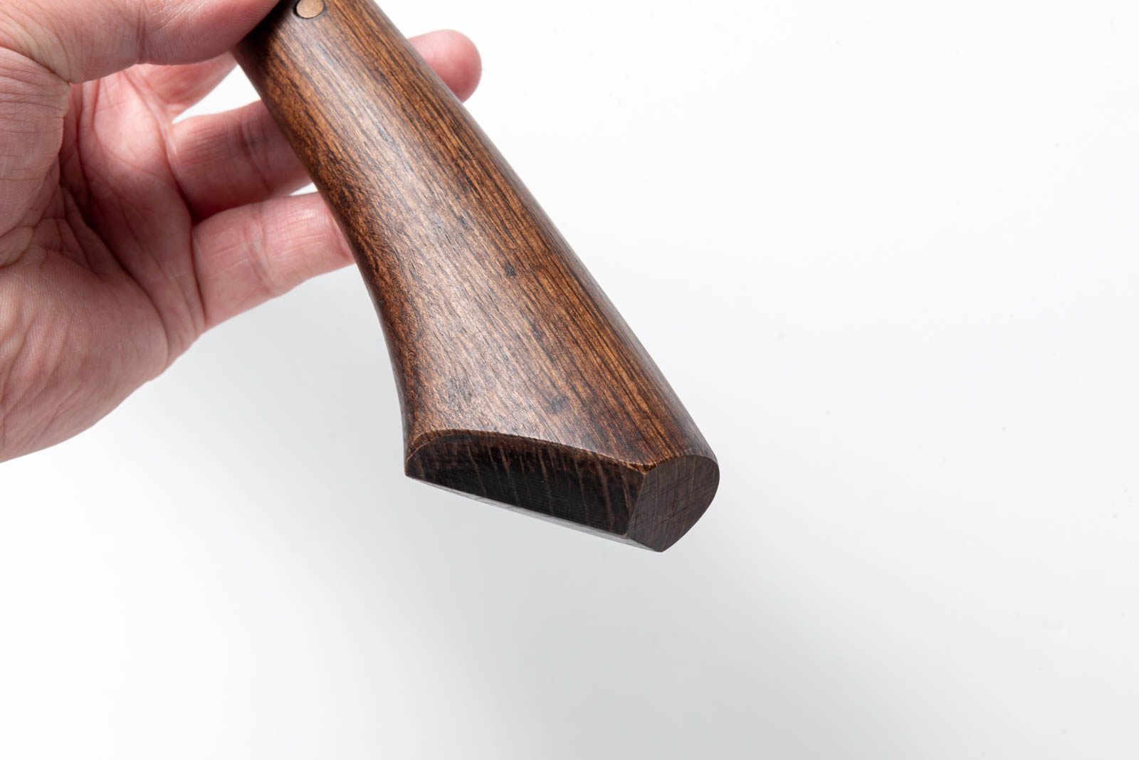 樫柄 白紙一号 左手用半おた 腰鉈 7寸 - 画像 (16)