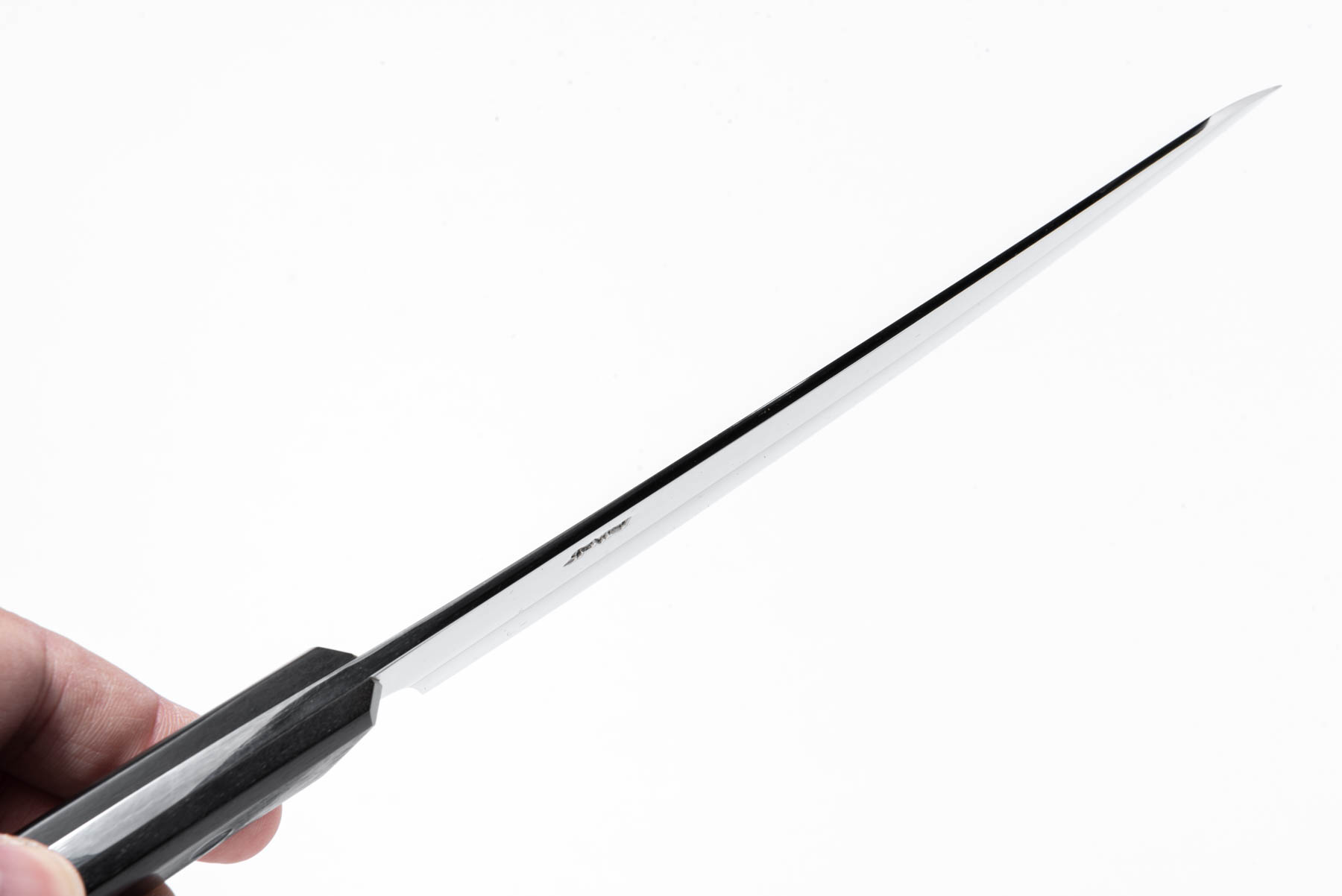 黒檀柄 銀三ステンレス 洋包丁 6寸 - 画像 (4)