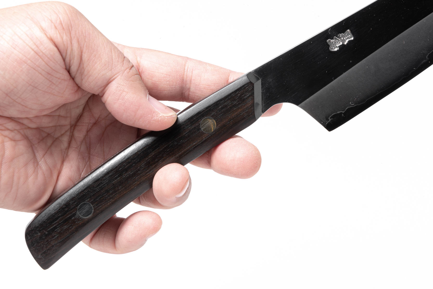 黒檀柄 銀三ステンレス 洋包丁 6寸 - 画像 (5)