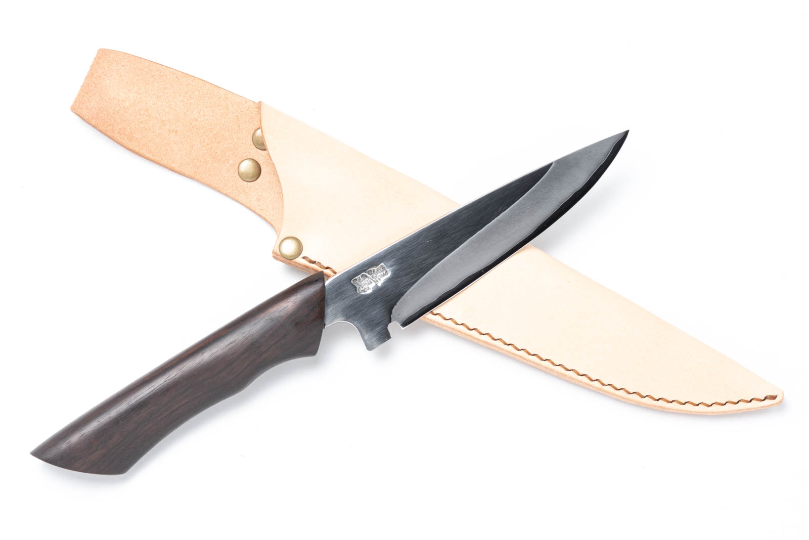 黒檀柄 銀三ステンレス フィッシングナイフ