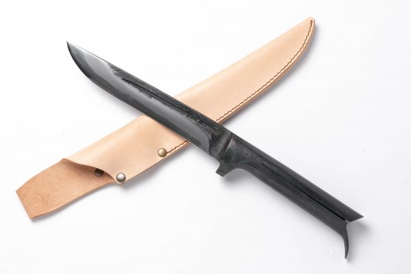 パイプ柄 鉄鋼（青二） 剣鉈 6寸 – 土佐打刃物黒鳥