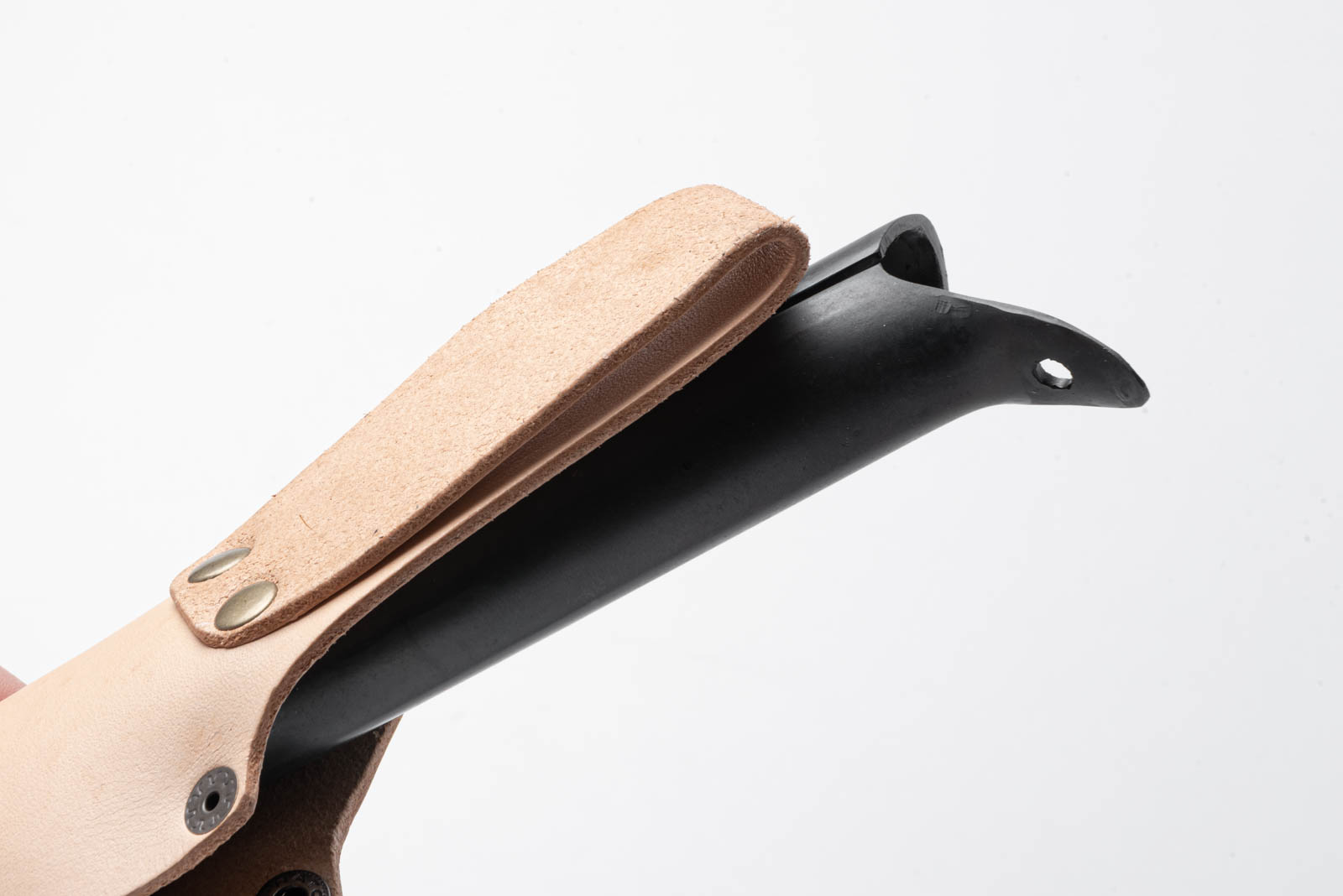 パイプ柄 鉄鋼(青二) 剣鉈 6寸 - 画像 (6)