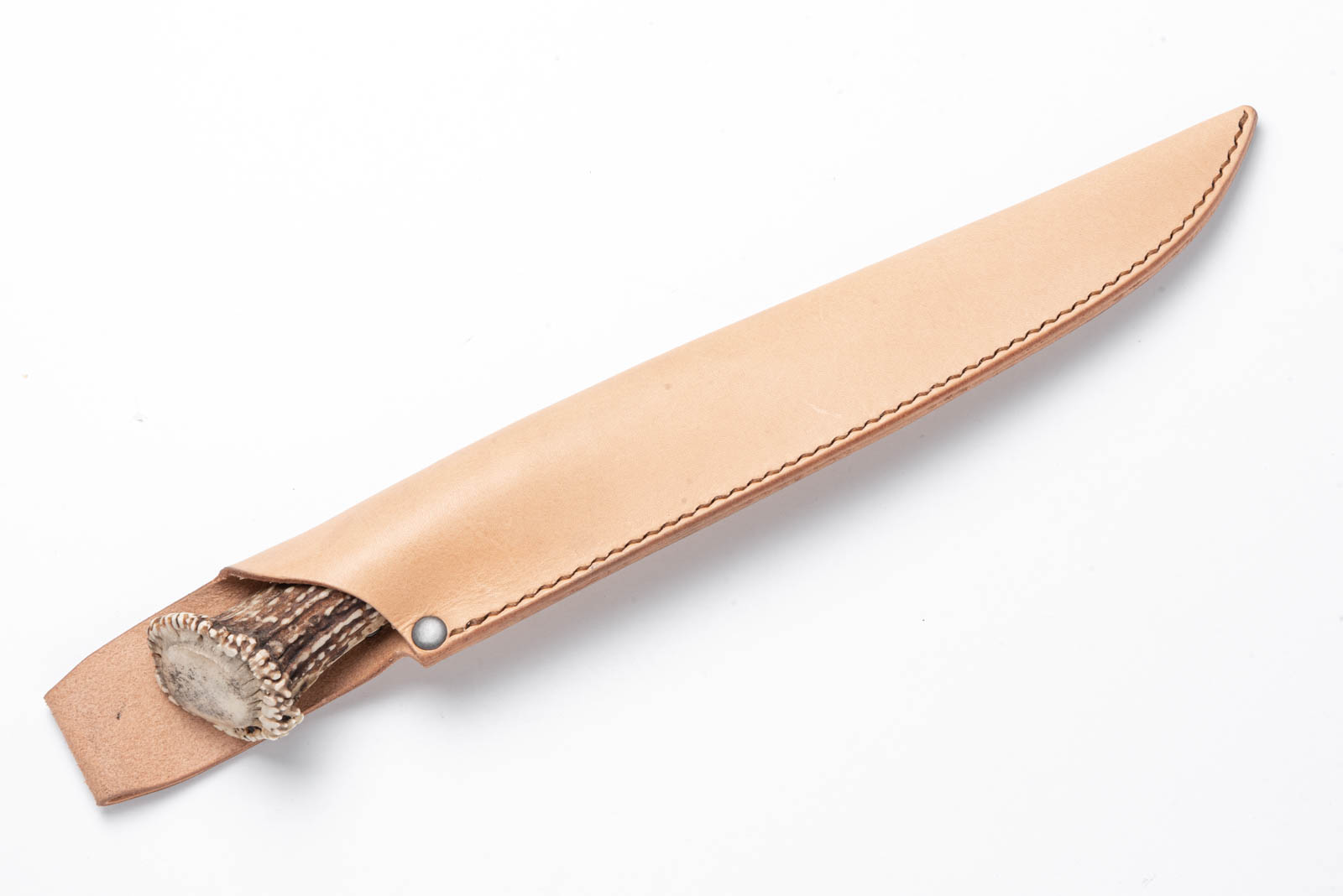 鹿角柄 鉄鋼(青二) 剣鉈 5寸 - 画像 (2)