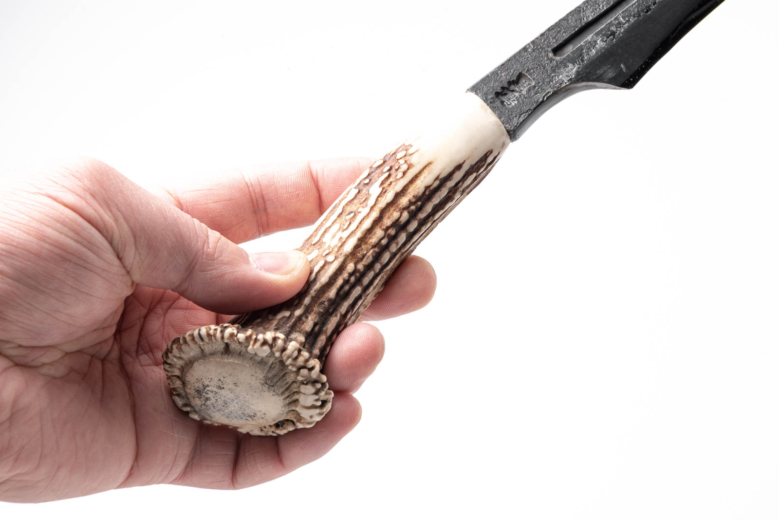 鹿角柄 鉄鋼(青二) 剣鉈 5寸 - 画像 (6)