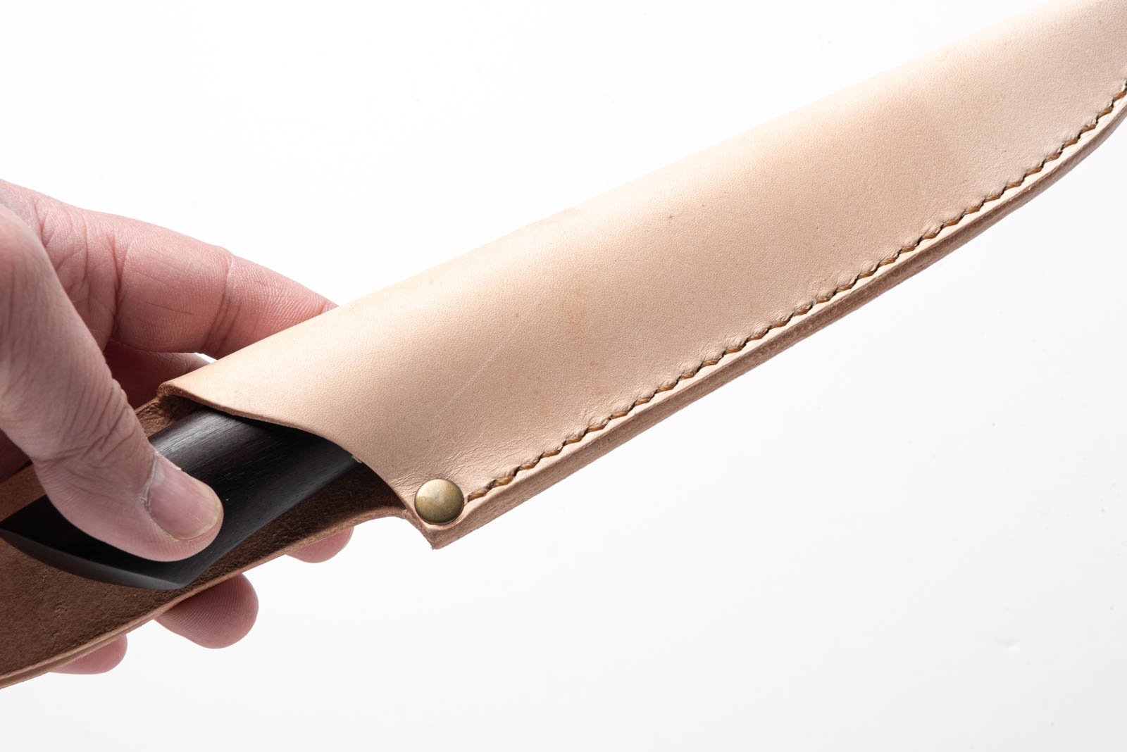 黒檀柄 銀三ステンレス ナイフ 3寸 - 画像 (3)