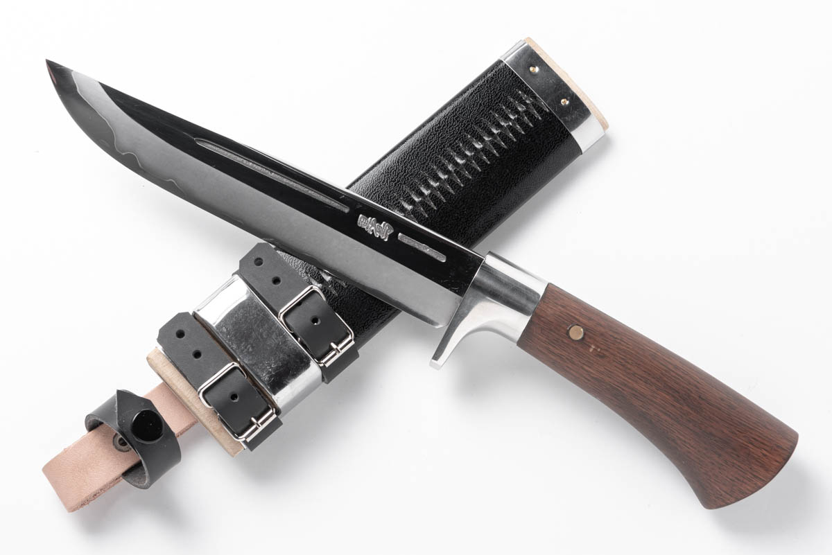 樫柄 銀三ステンレス 剣鉈 6寸