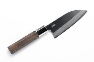 八角胡桃柄　銀三ステンレス　出刃包丁　両刃