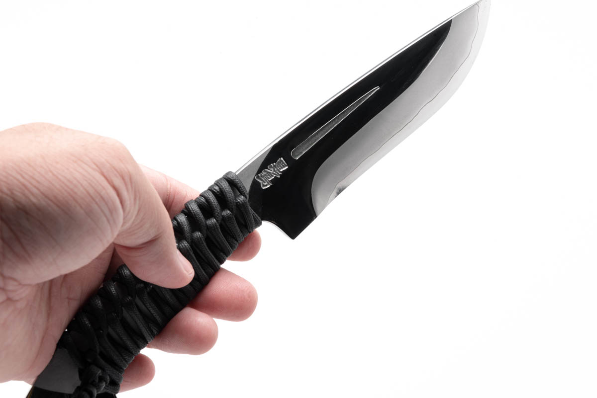 ロープ巻き柄 銀三ステンレス アウトドアナイフ - 画像 (2)