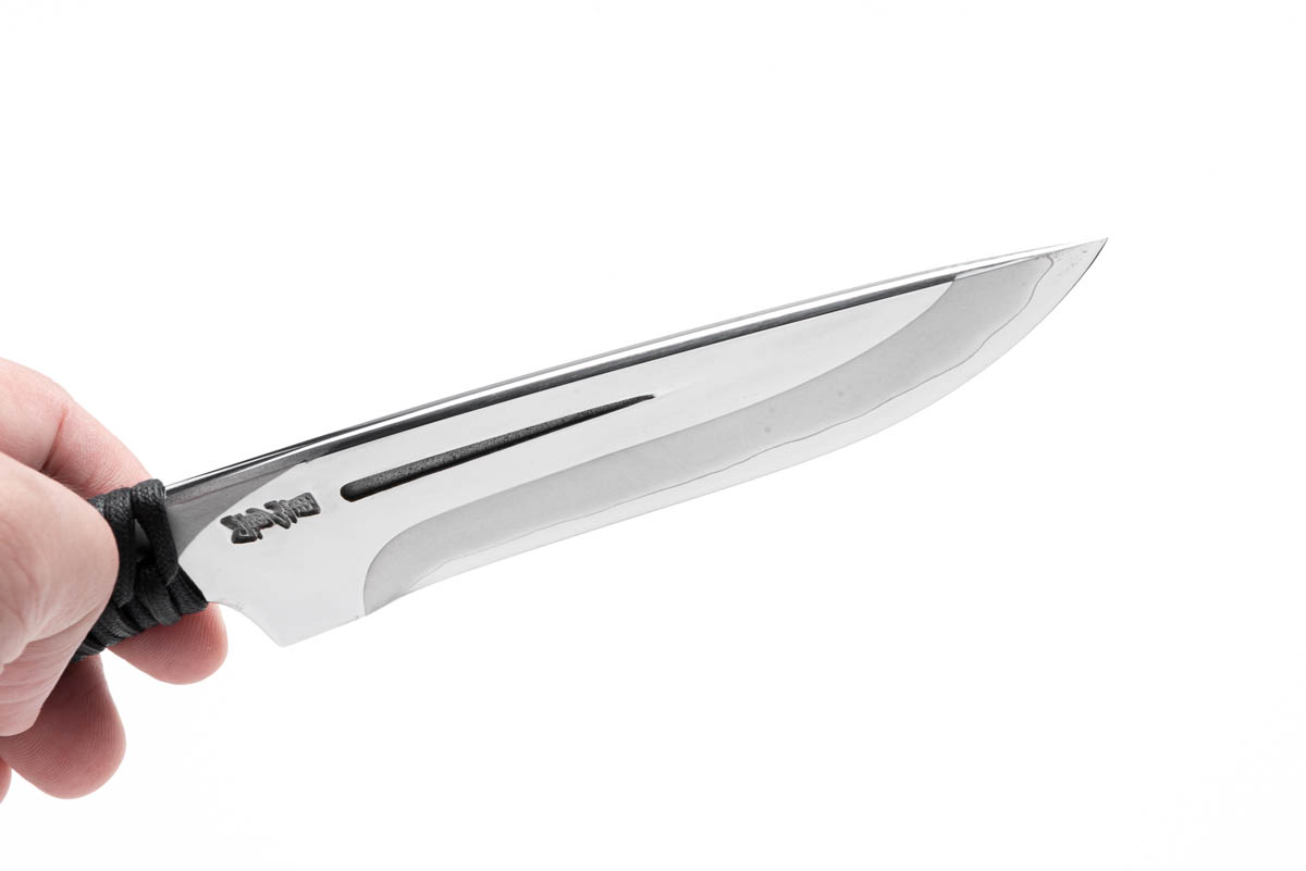 ロープ巻き柄 銀三ステンレス アウトドアナイフ - 画像 (3)