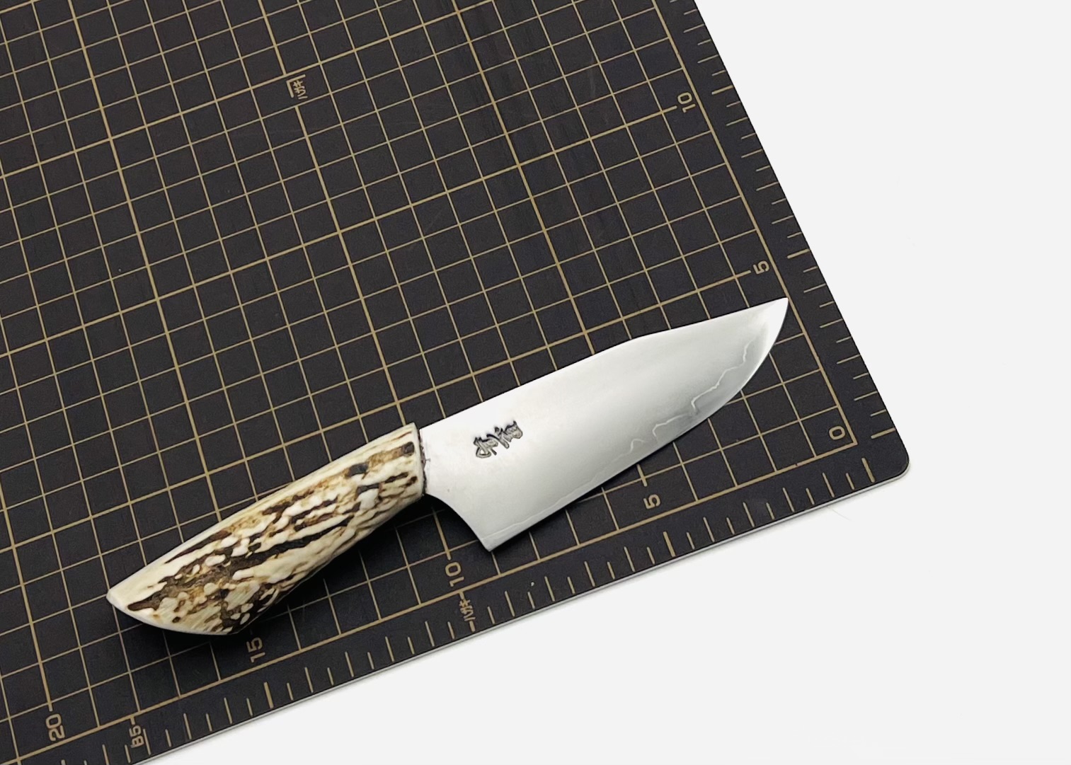 鹿角柄 銀三ステンレス ナイフ シース付⑧ - 画像 (5)