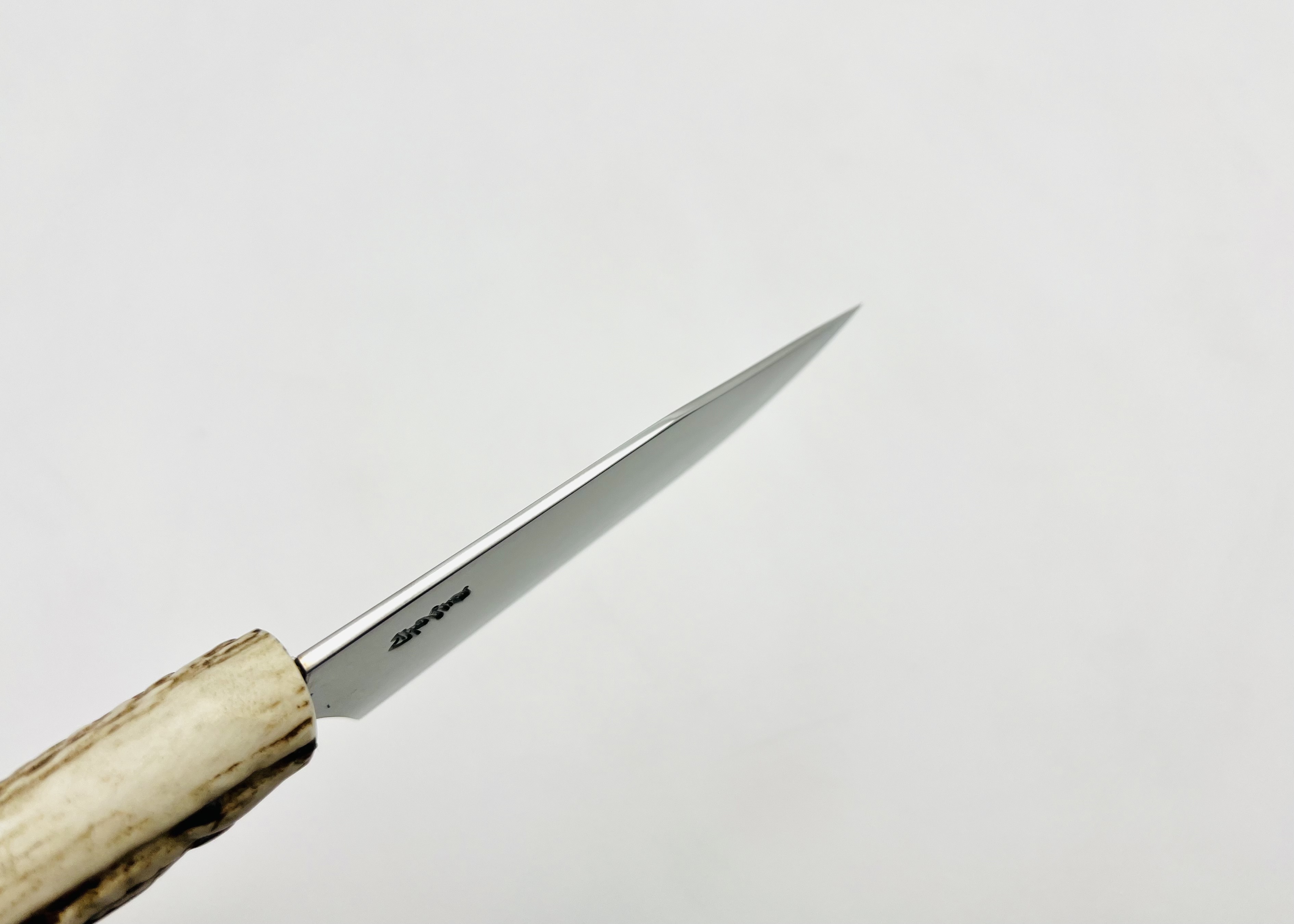 鹿角柄 銀三ステンレス ナイフ シース付⑧ - 画像 (6)