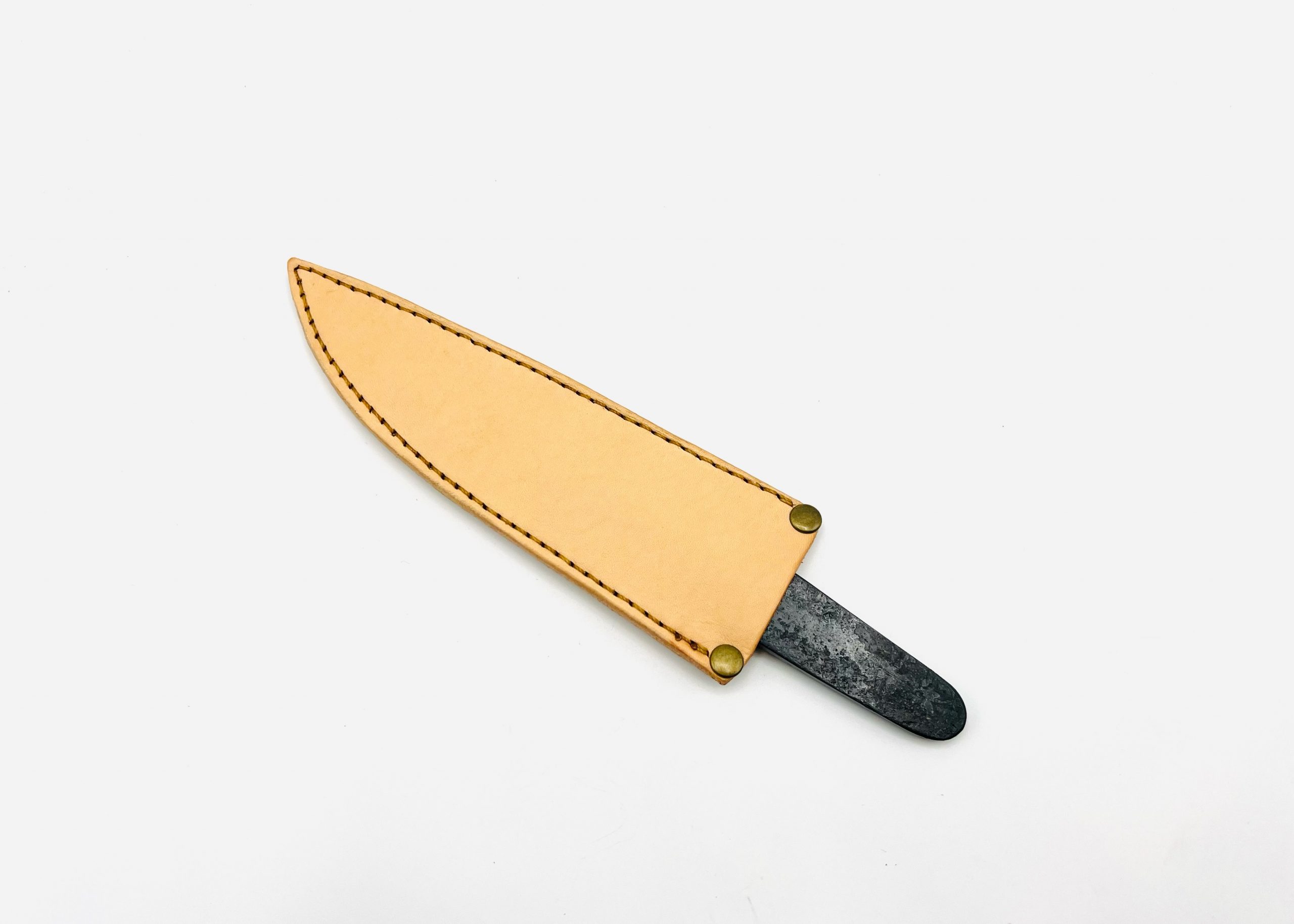 鉄・鋼(青二)黒打ちナイフ 4寸 - 画像 (3)