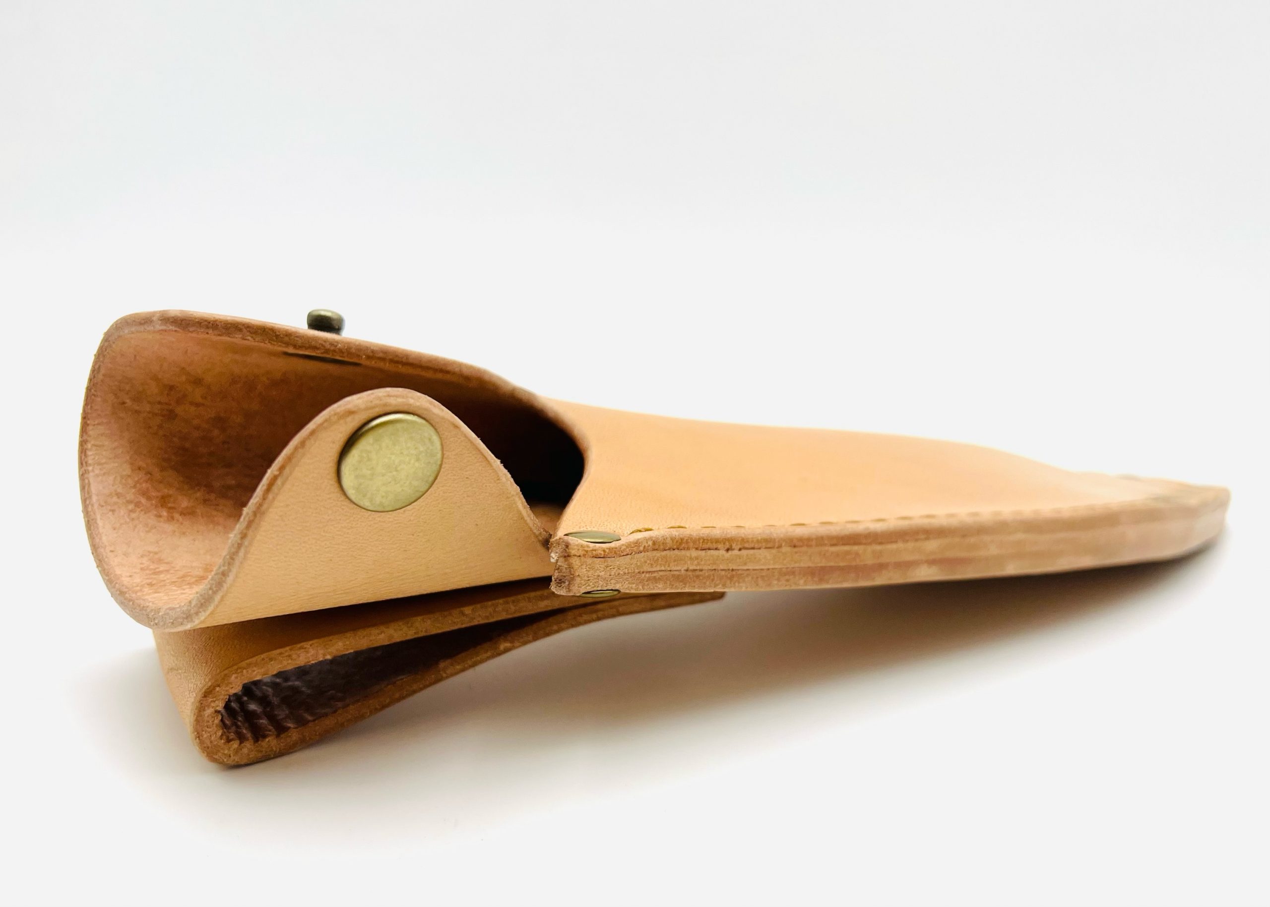 鉄・鋼(青二) 黒打ち ブッチャーナイフ6寸 花梨柄リベット止め フルサック - 画像 (7)