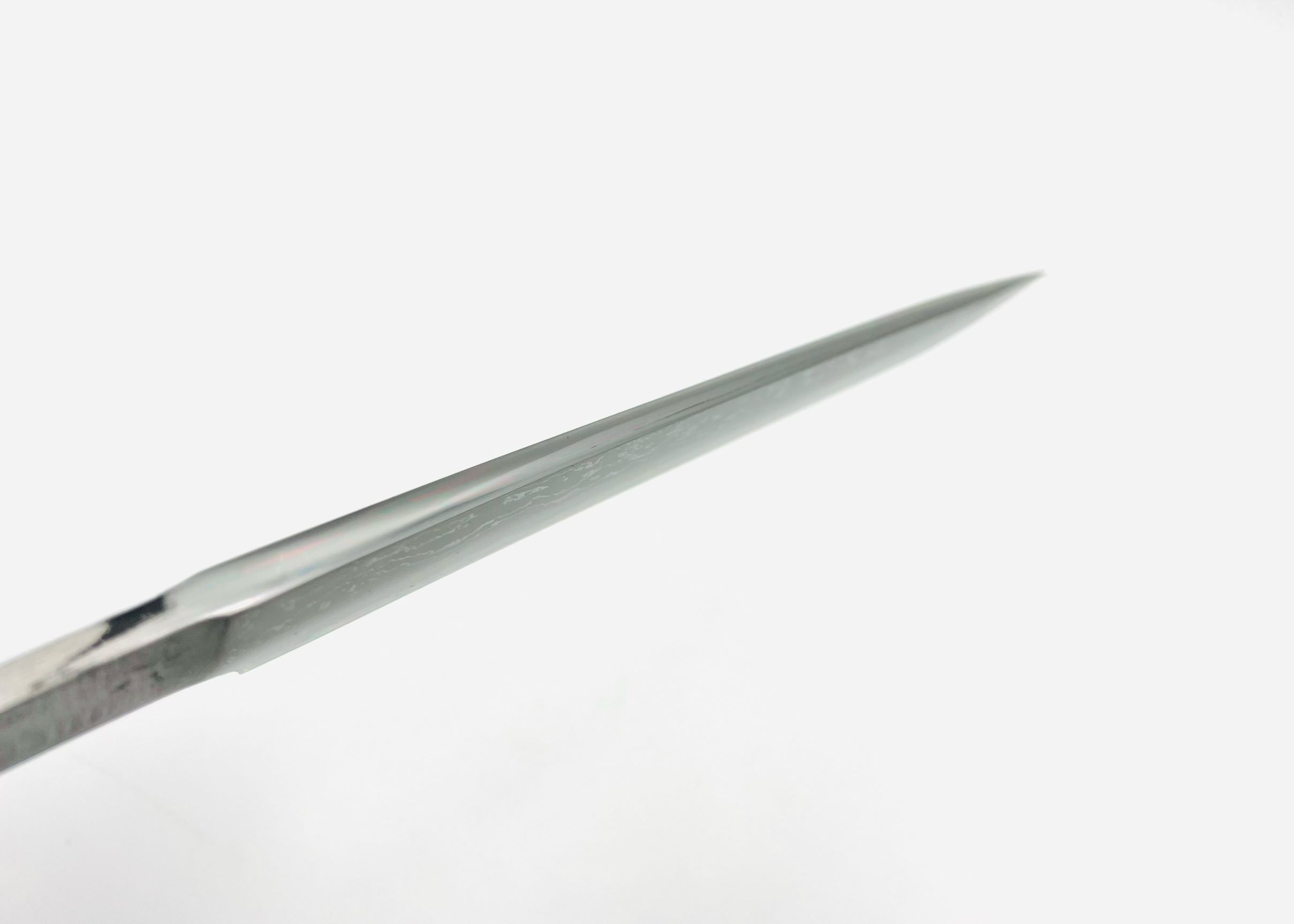 鉄・鋼(白一)ダマスカス 剣鉈 - 画像 (4)