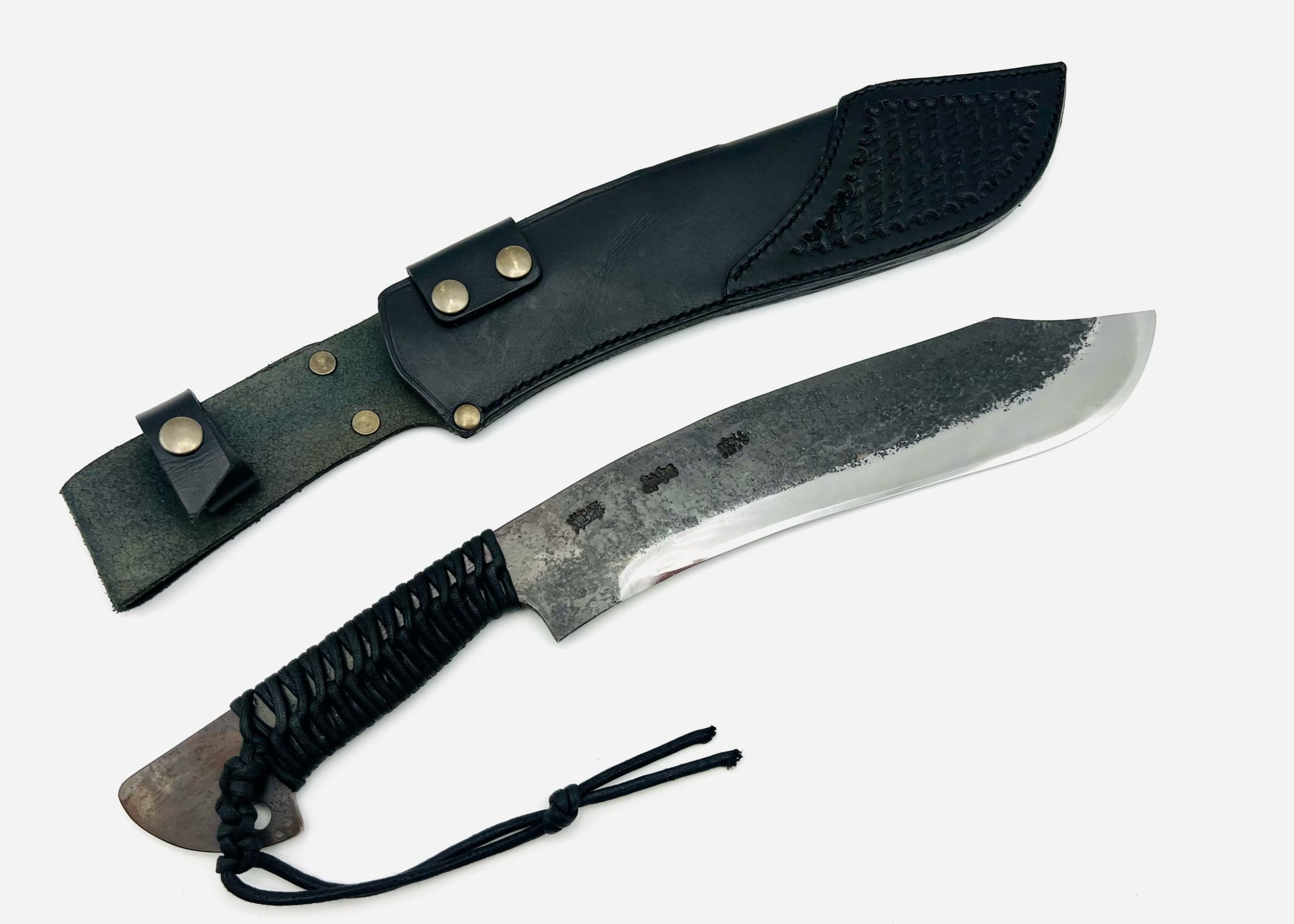 鉄・鋼(青二) マチェット 紐巻 - 画像 (2)