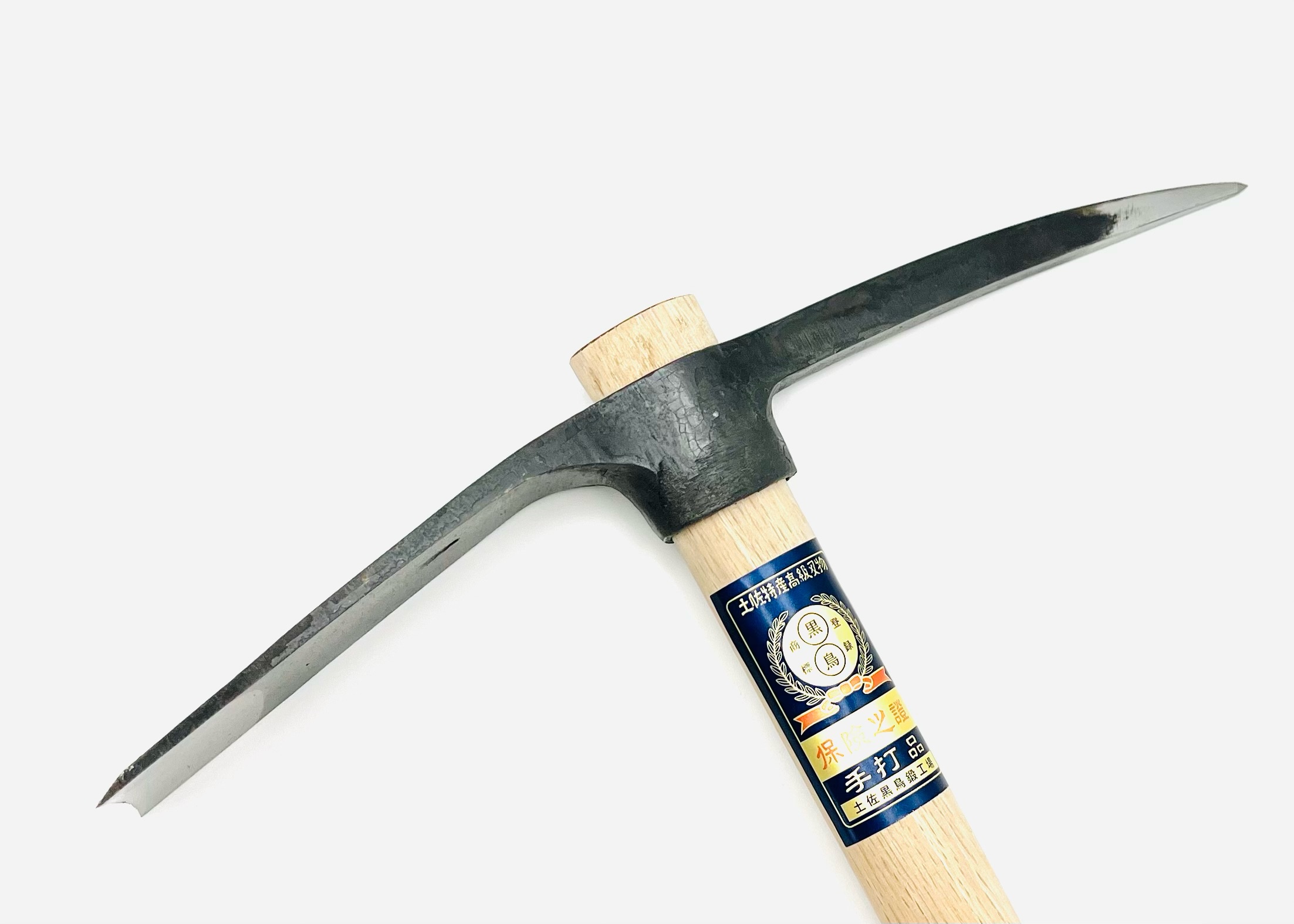 鉄鋼 十字鍬 柄付き