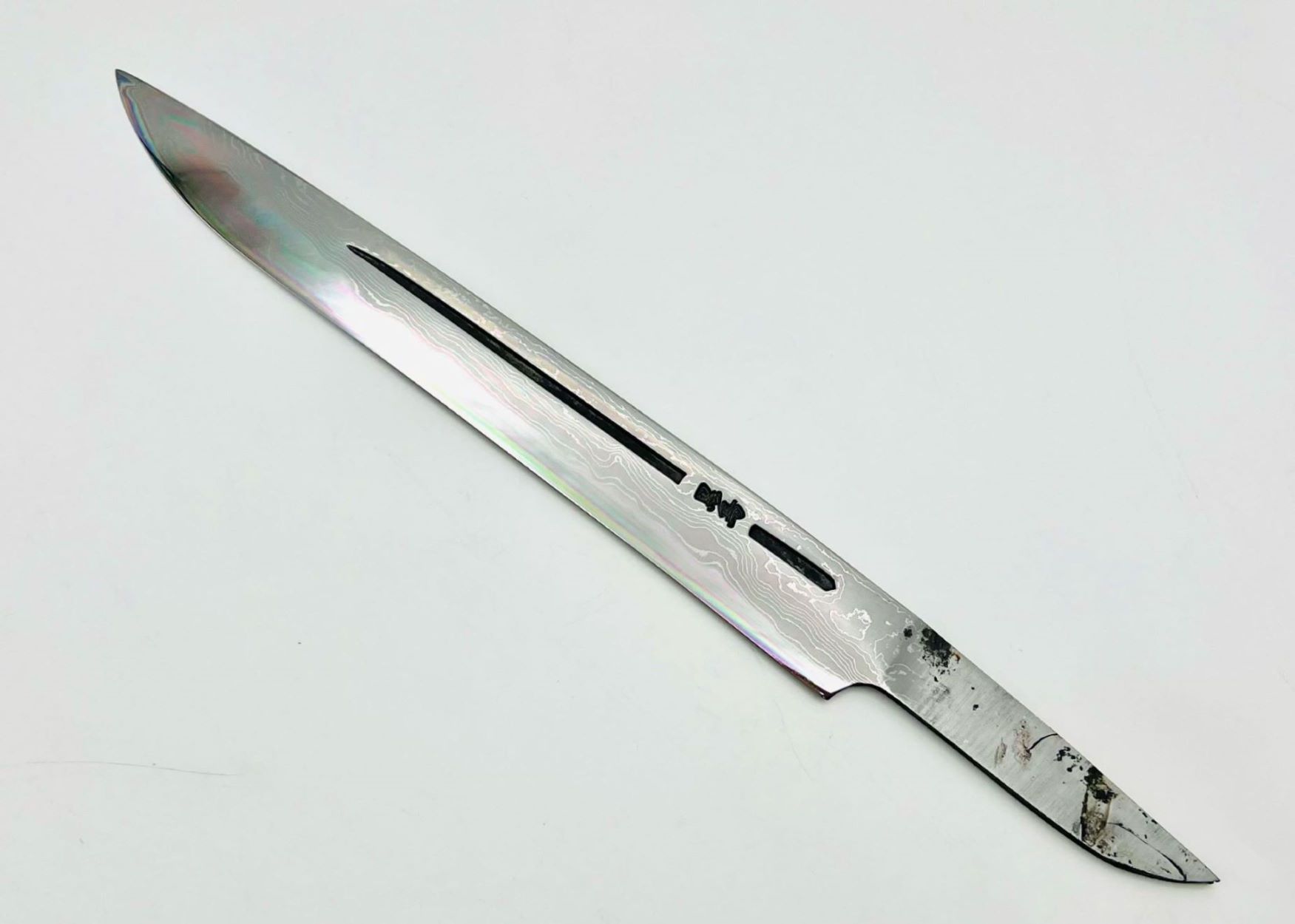 鉄・鋼(白一)ダマスカス 剣鉈