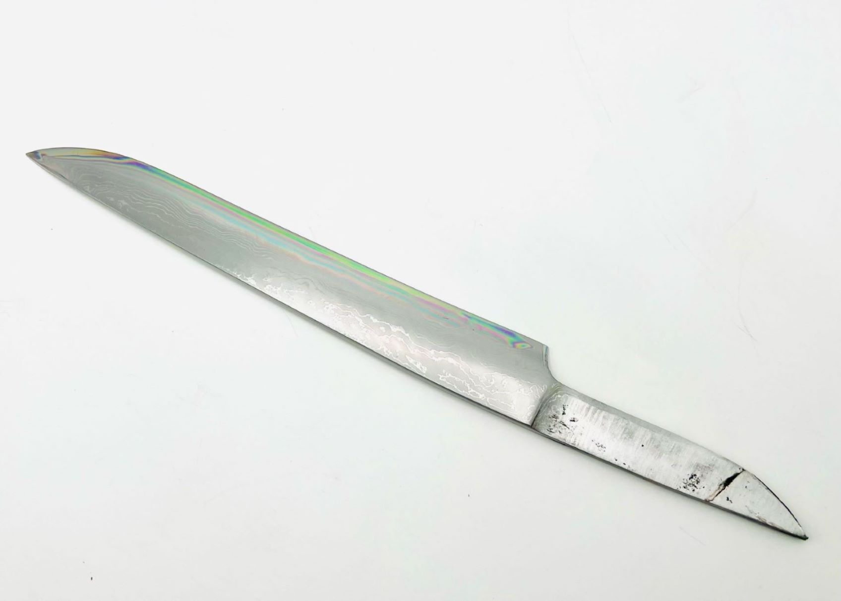 鉄・鋼(白一)ダマスカス 剣鉈 - 画像 (2)