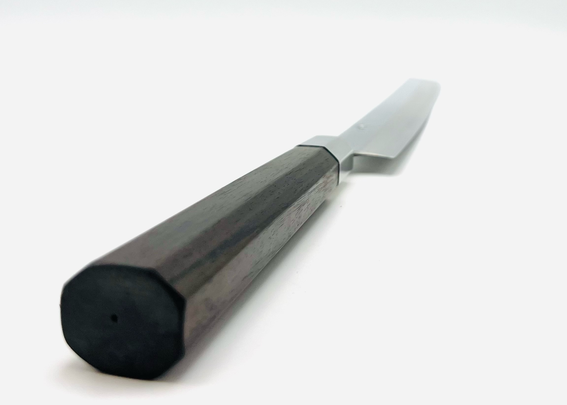 八角黒檀柄 銀三ステンレス 両刃 蛸引き包丁 - 画像 (4)