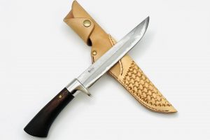 樫柄　ダマスカス60層　白紙一号　剣鉈6寸