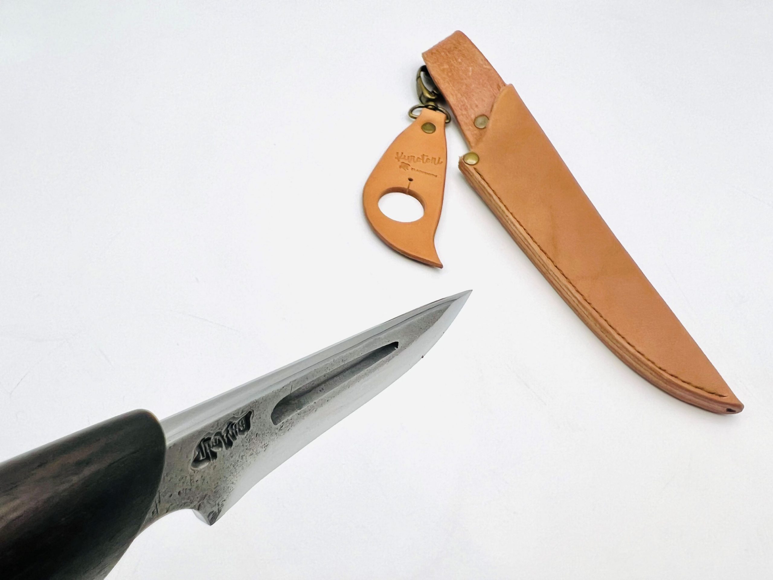 胡桃柄 銀三ステンレス 梨地ナイフ - 画像 (3)