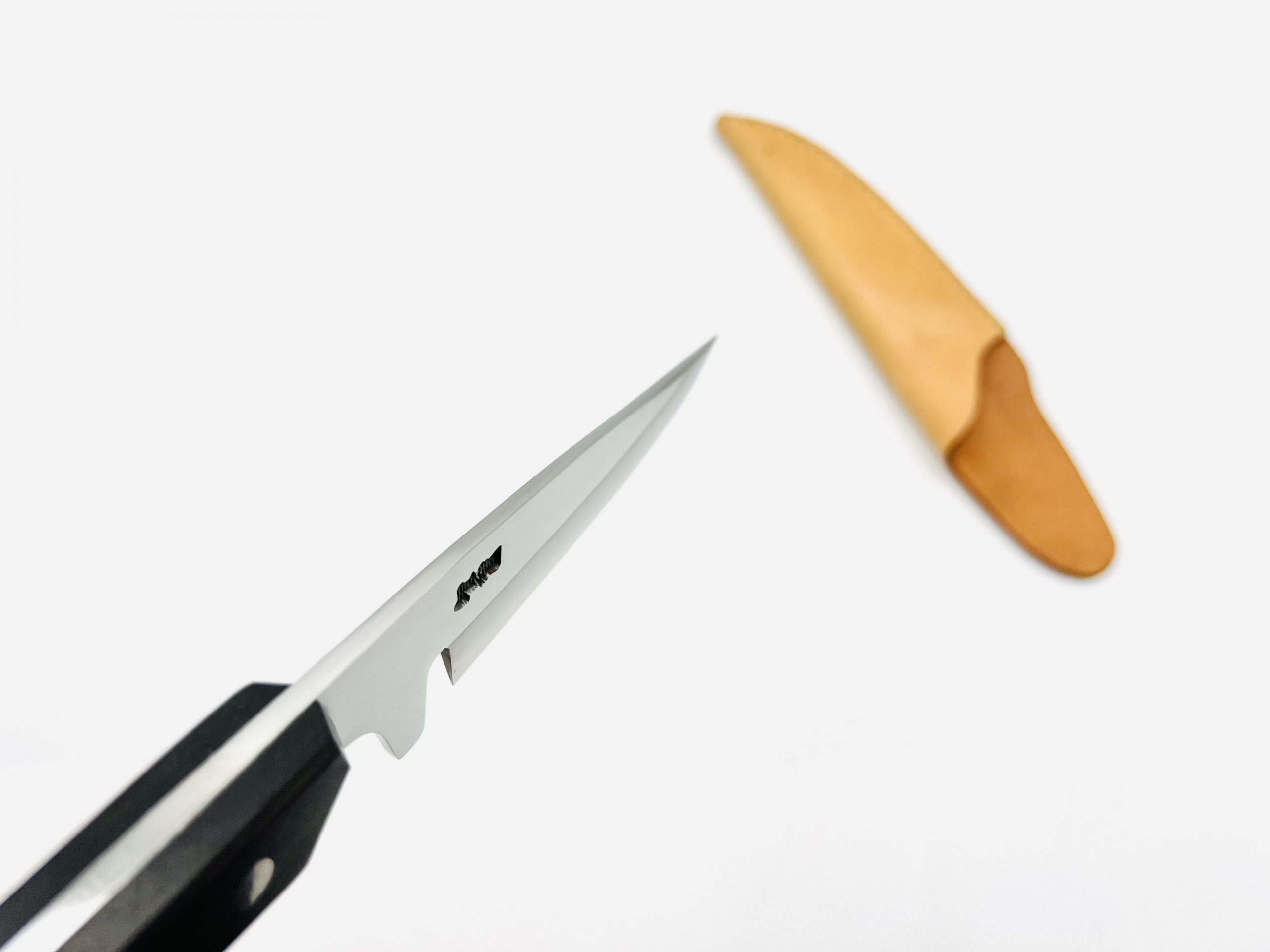 リベット止め黒檀柄 銀三ステンレス - 画像 (3)