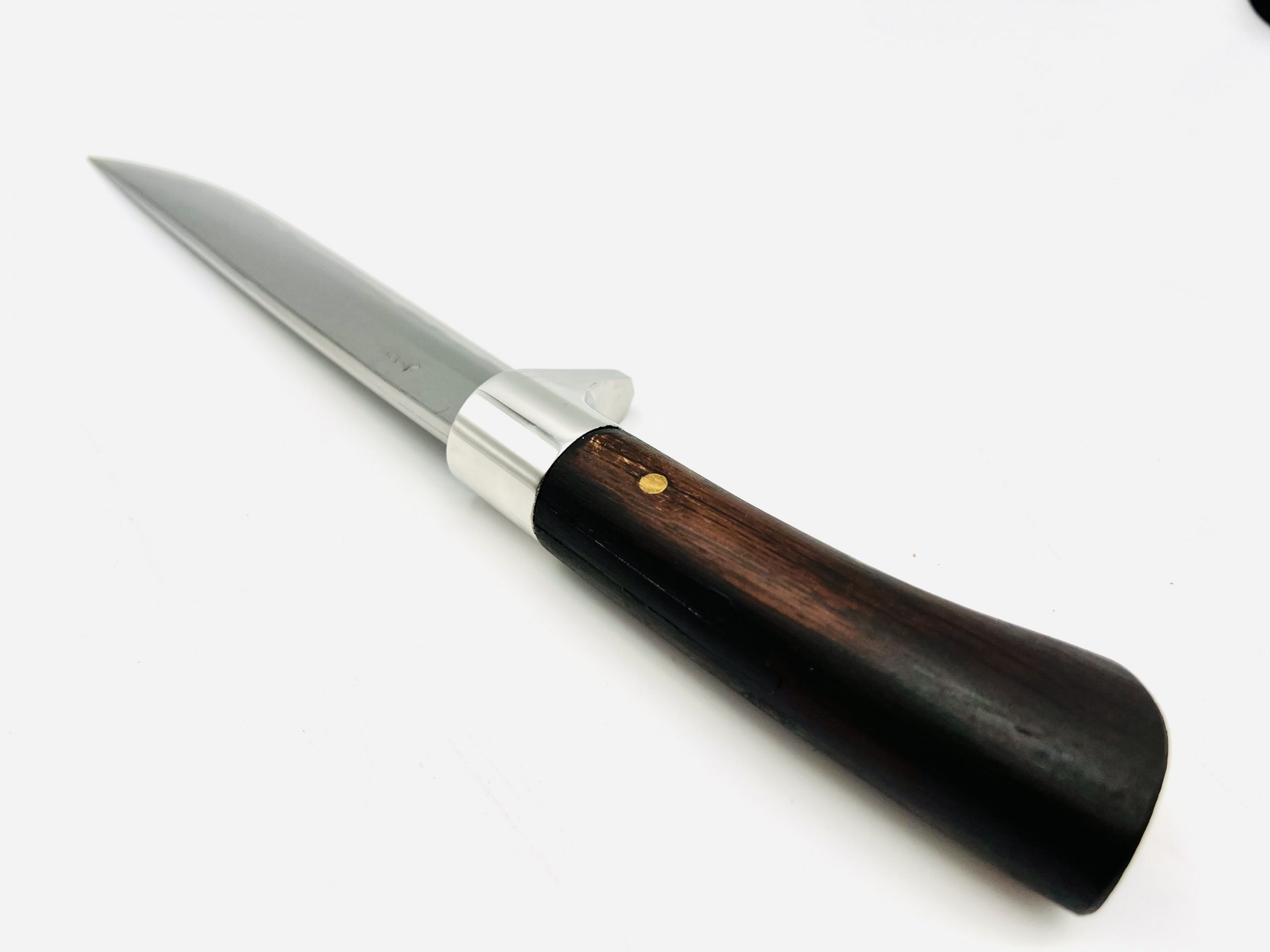 樫柄 ダマスカス60層 白紙一号 剣鉈6寸 - 画像 (4)