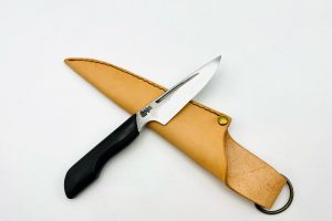 黒檀柄　銀三ステンレス　梨地