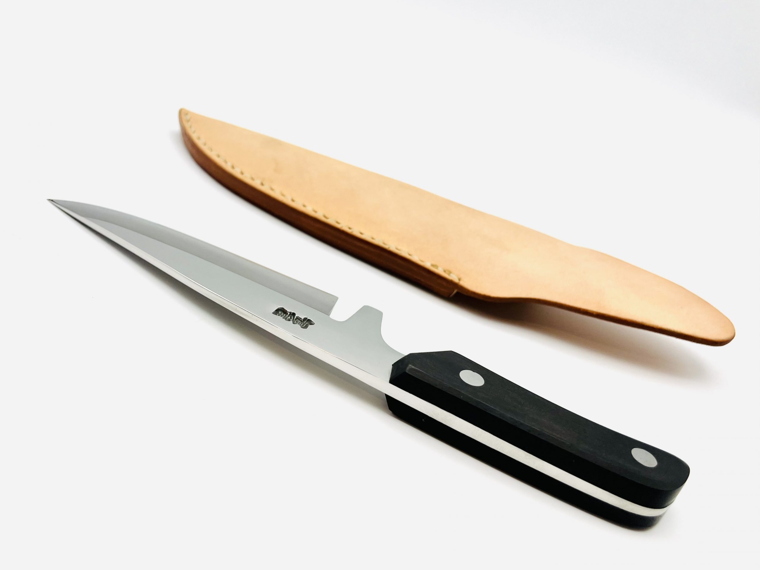 リベット止め黒檀柄 銀三ステンレス - 画像 (4)