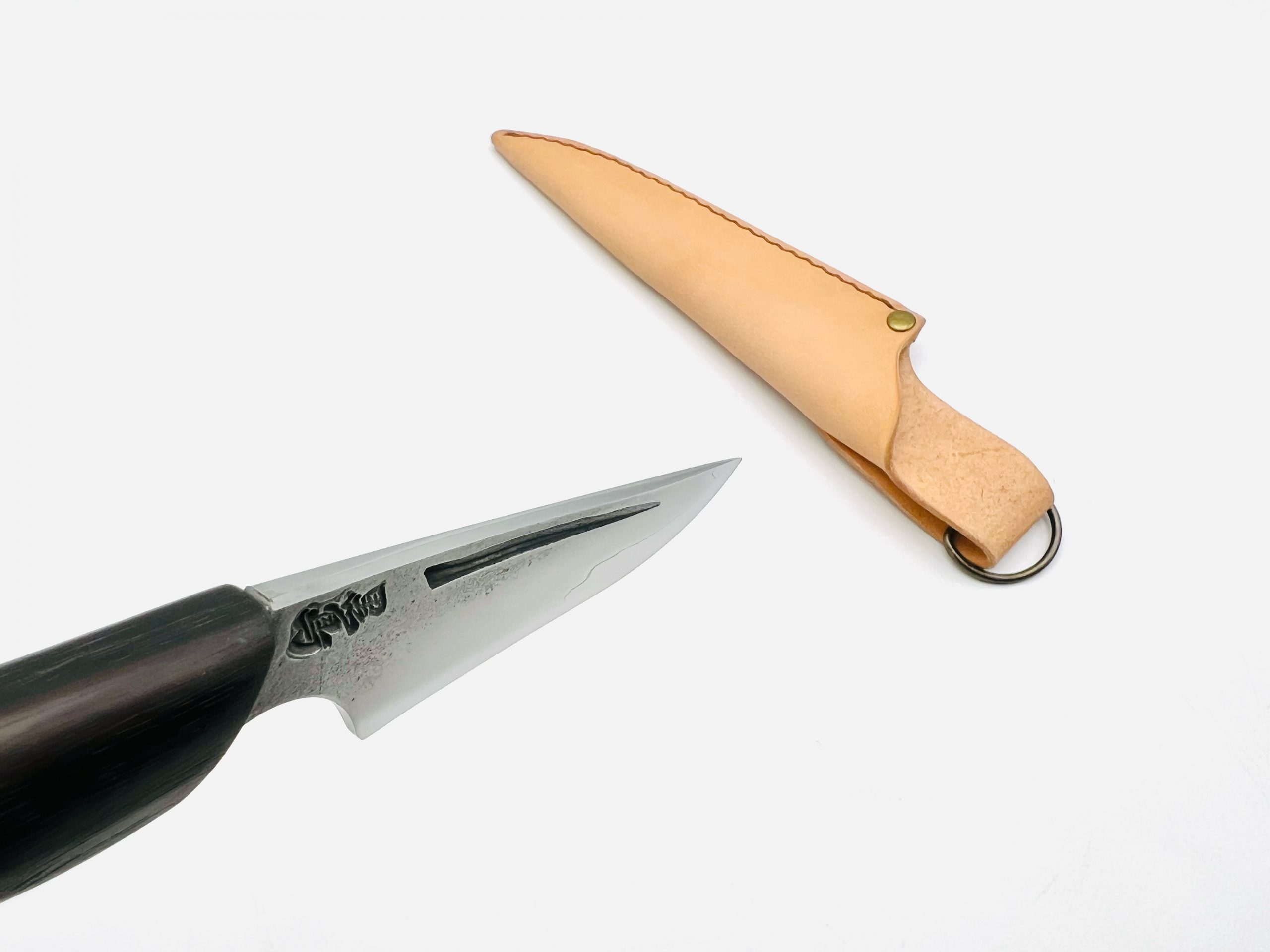 黒檀柄 銀三ステンレス 梨地 - 画像 (3)