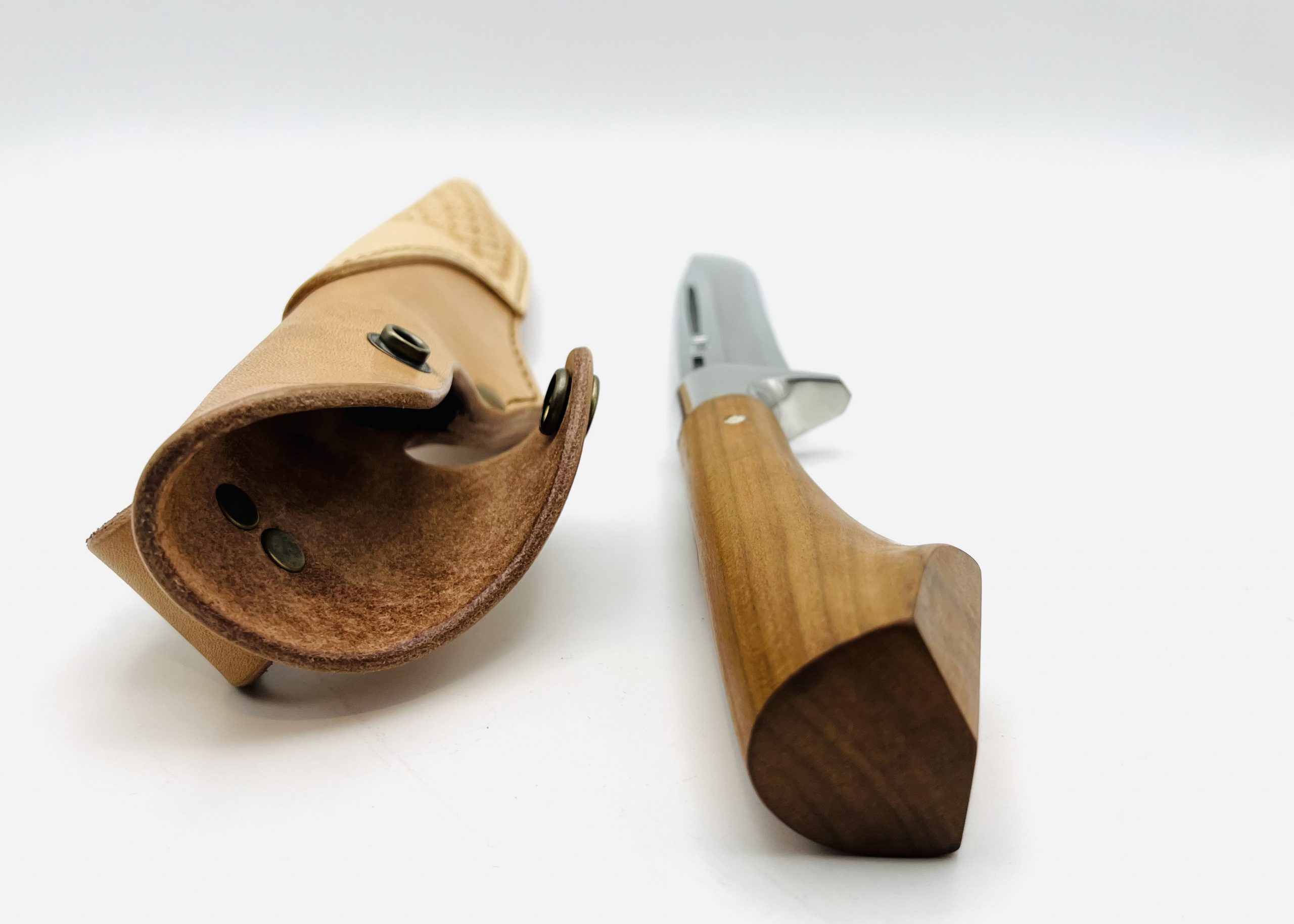 桜柄 銀三ステンレス 剣鉈6寸 型押しシース付 - 画像 (5)