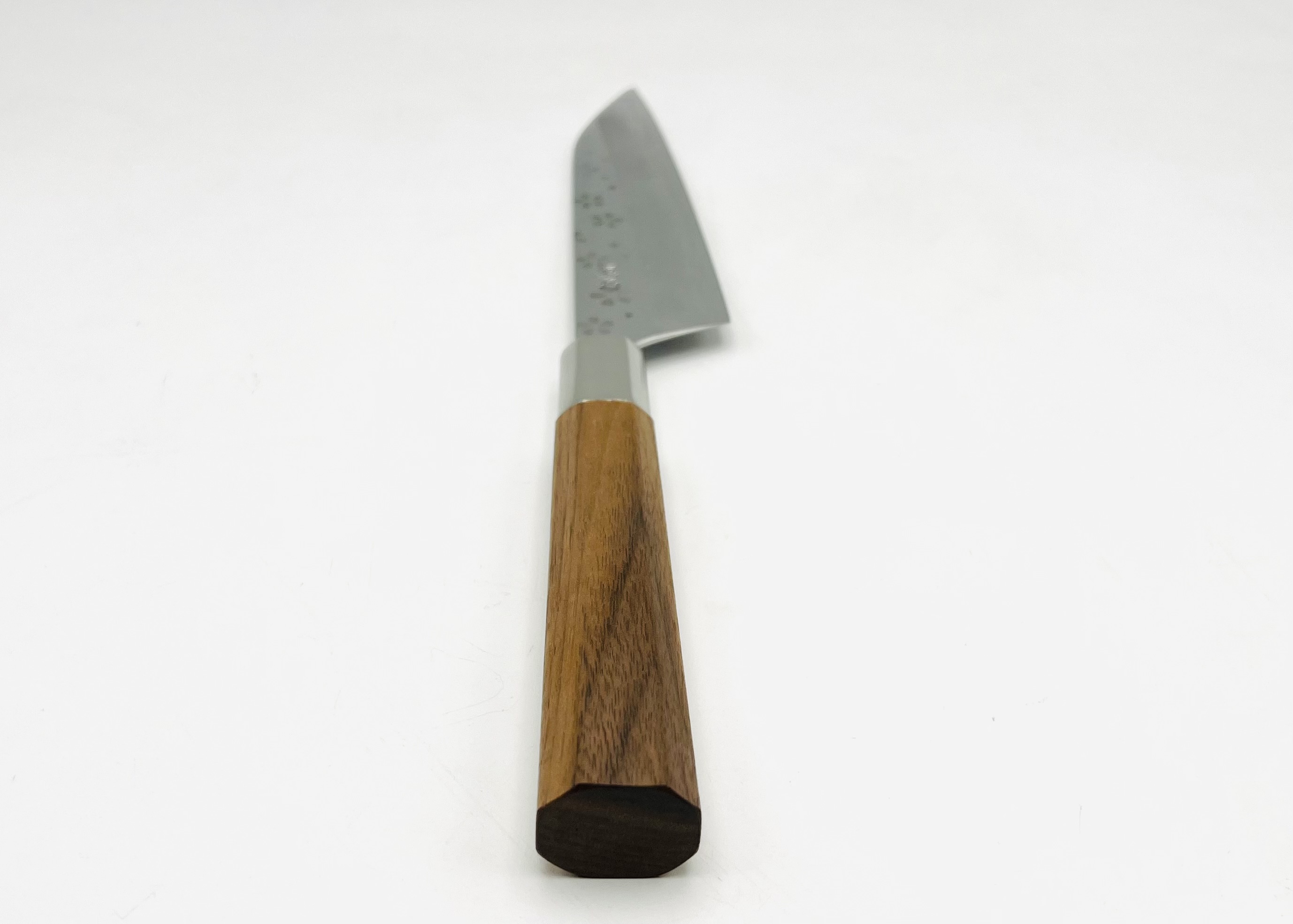 八角胡桃柄 銀三ステンレス ペティー5寸 和柄(桜) アウトレット品 - 画像 (7)