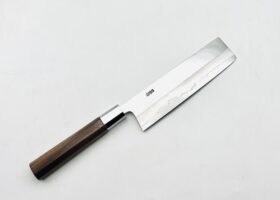 八角胡桃柄　銀三ステンレス　菜切　17cm　アウトレット品
