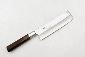 八角胡桃柄　銀三ステンレス　菜切　5.5寸　アウトレット品