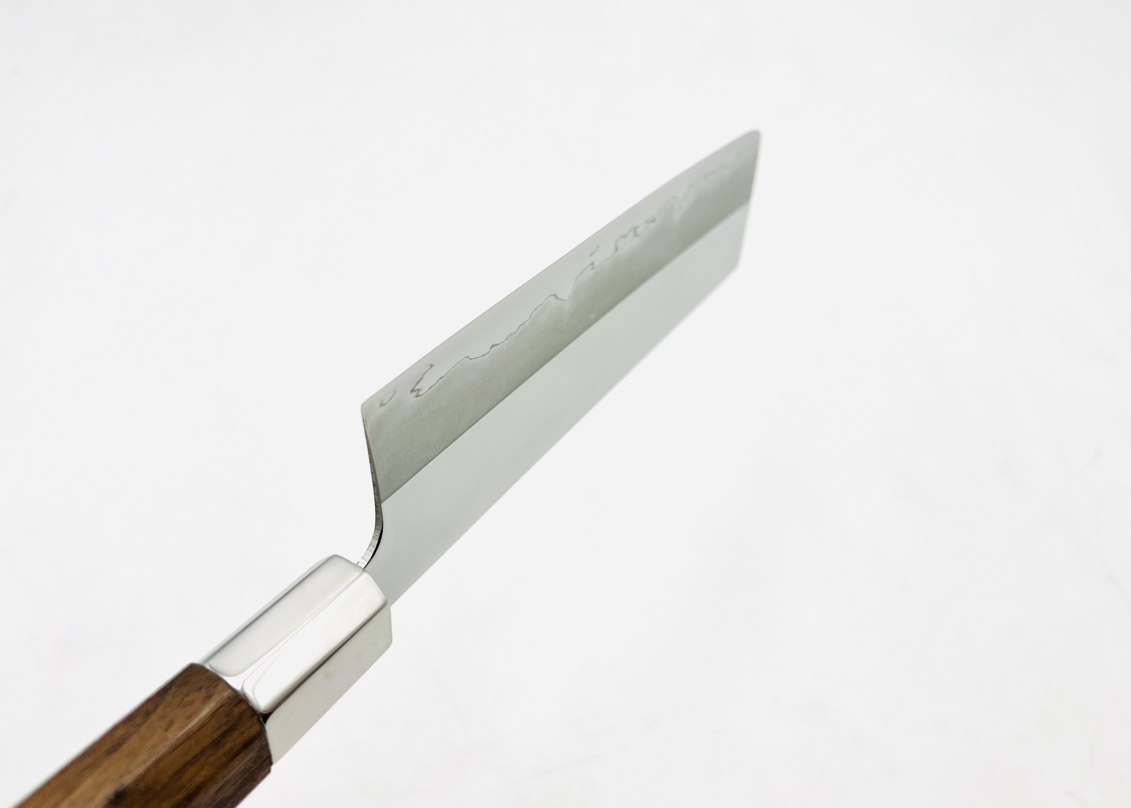 八角胡桃柄 銀三ステンレス 菜切 5.5寸 アウトレット品 - 画像 (5)