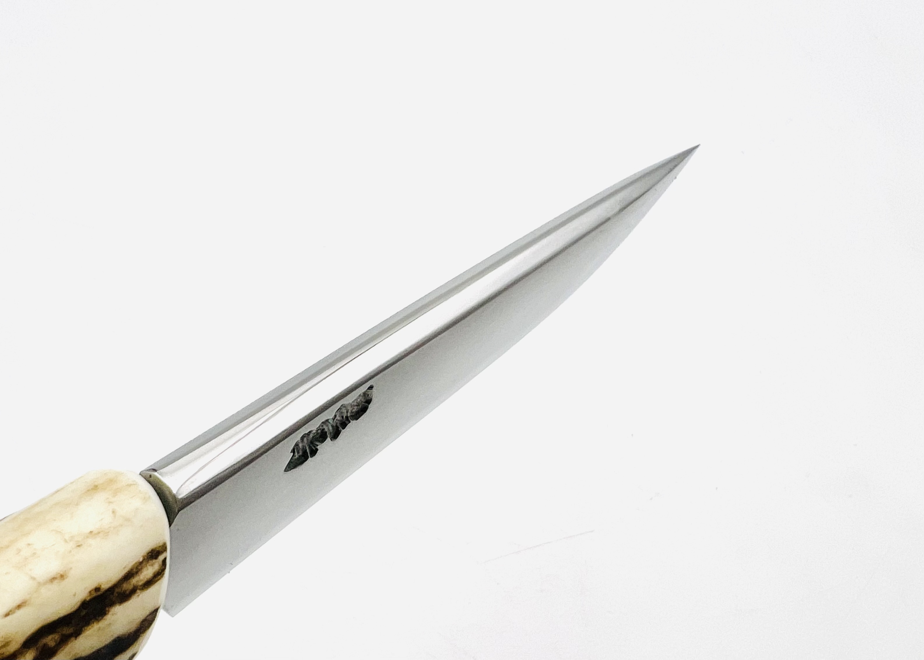 銀三ステンレス 鹿角柄ナイフ シース付⑥ - 画像 (4)