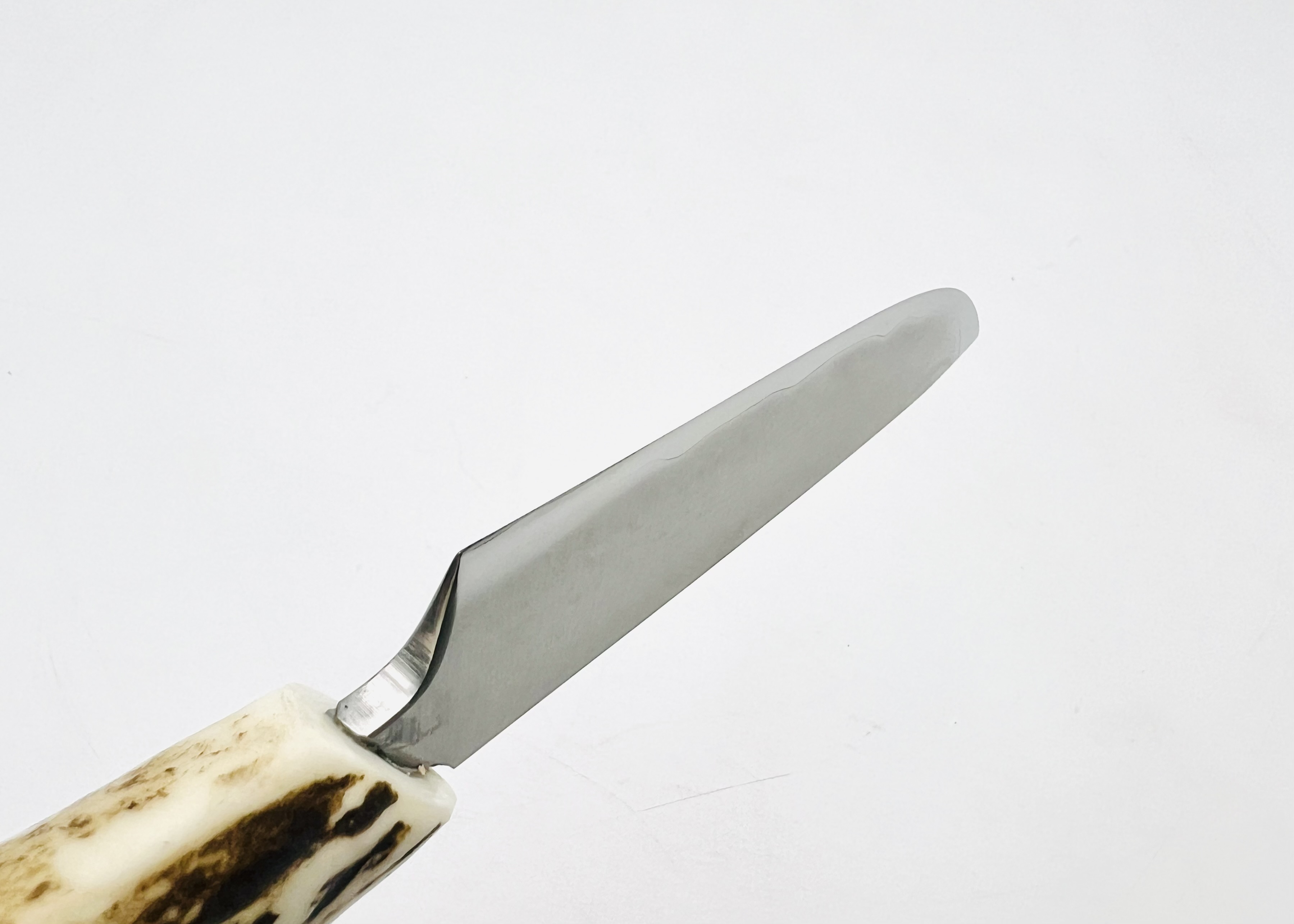 銀三ステンレス 鹿角柄ナイフ シース付⑥ - 画像 (5)