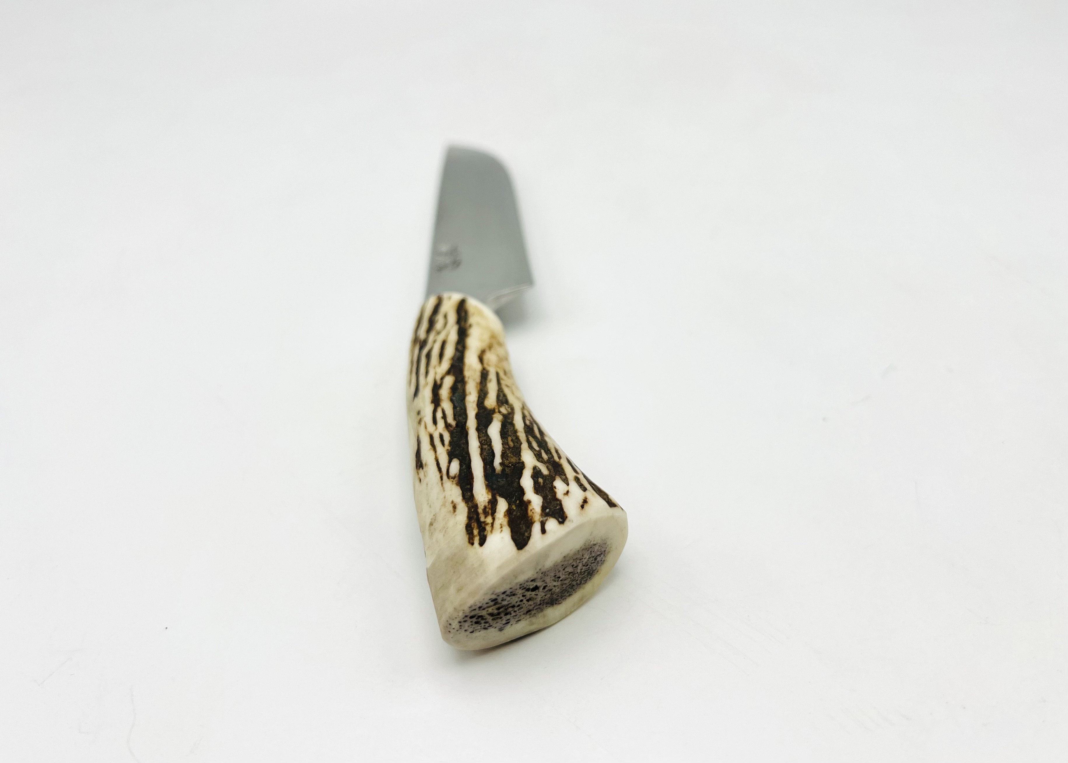 銀三ステンレス 鹿角柄ナイフ シース付⑥ - 画像 (6)