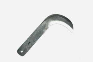 25c・鋼(青二)　牛の爪切り鎌　黒打ち