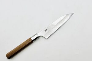 八角胡桃柄　銀三ステンレス　ペティ5寸　アウトレット品