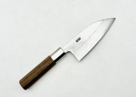 銀三ステンレス　八角胡桃柄　出刃包丁 13cm アウトレット品