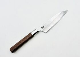 八角胡桃柄 銀三ステンレス ペティ4.5寸 アウトレット品③