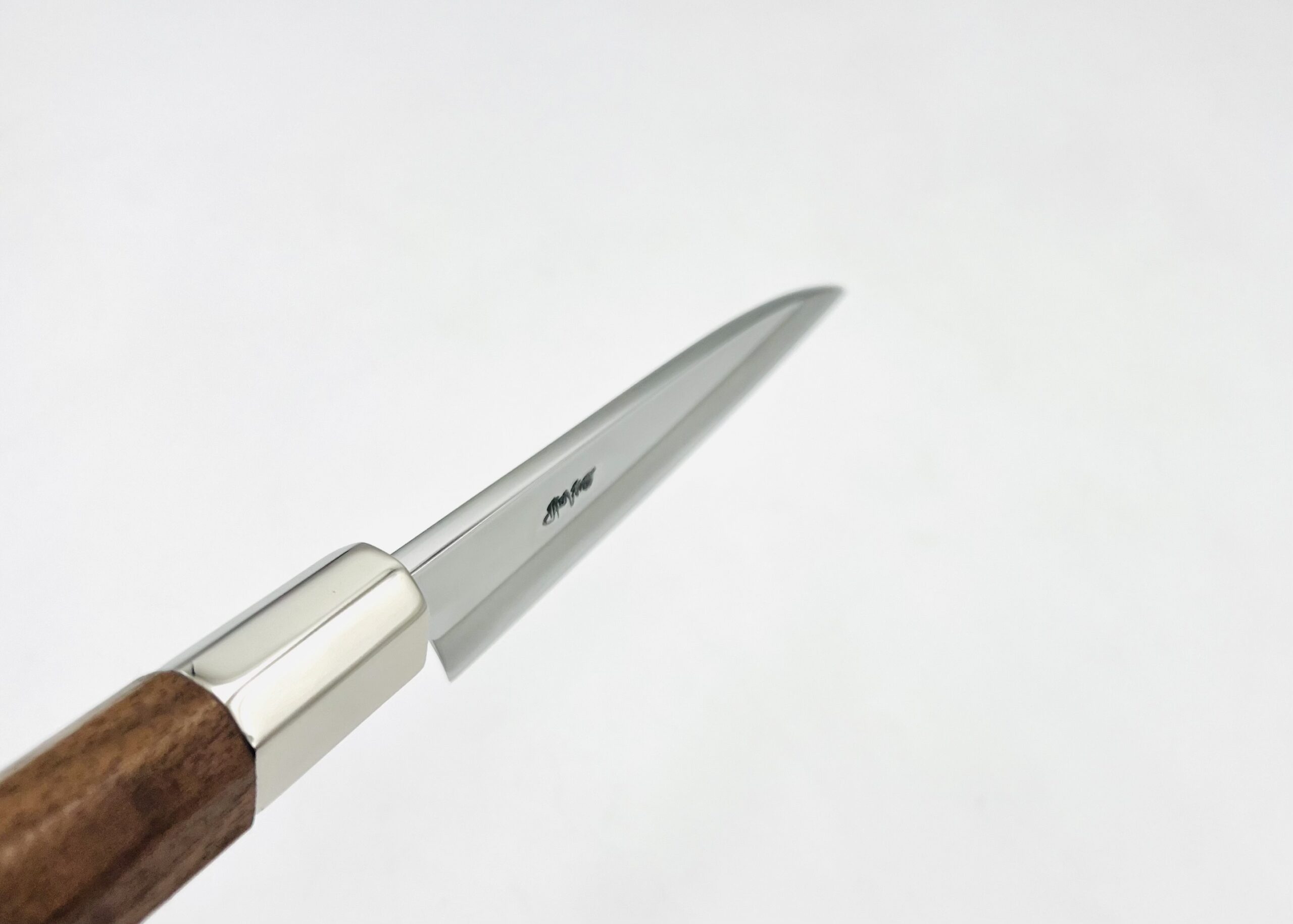 銀三ステンレス 八角胡桃柄 魚さき4寸 アウトレット品 - 画像 (3)