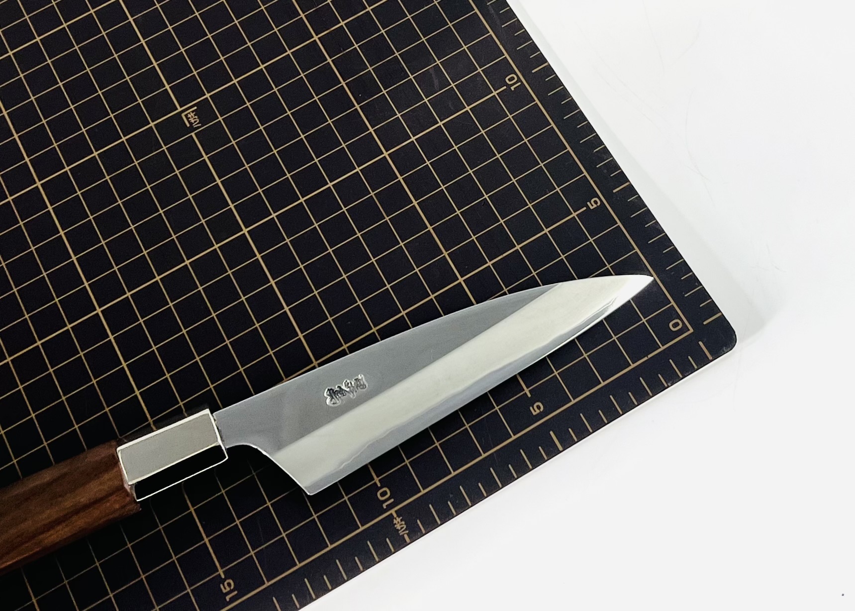 銀三ステンレス 八角胡桃柄 魚さき4寸 アウトレット品 - 画像 (6)