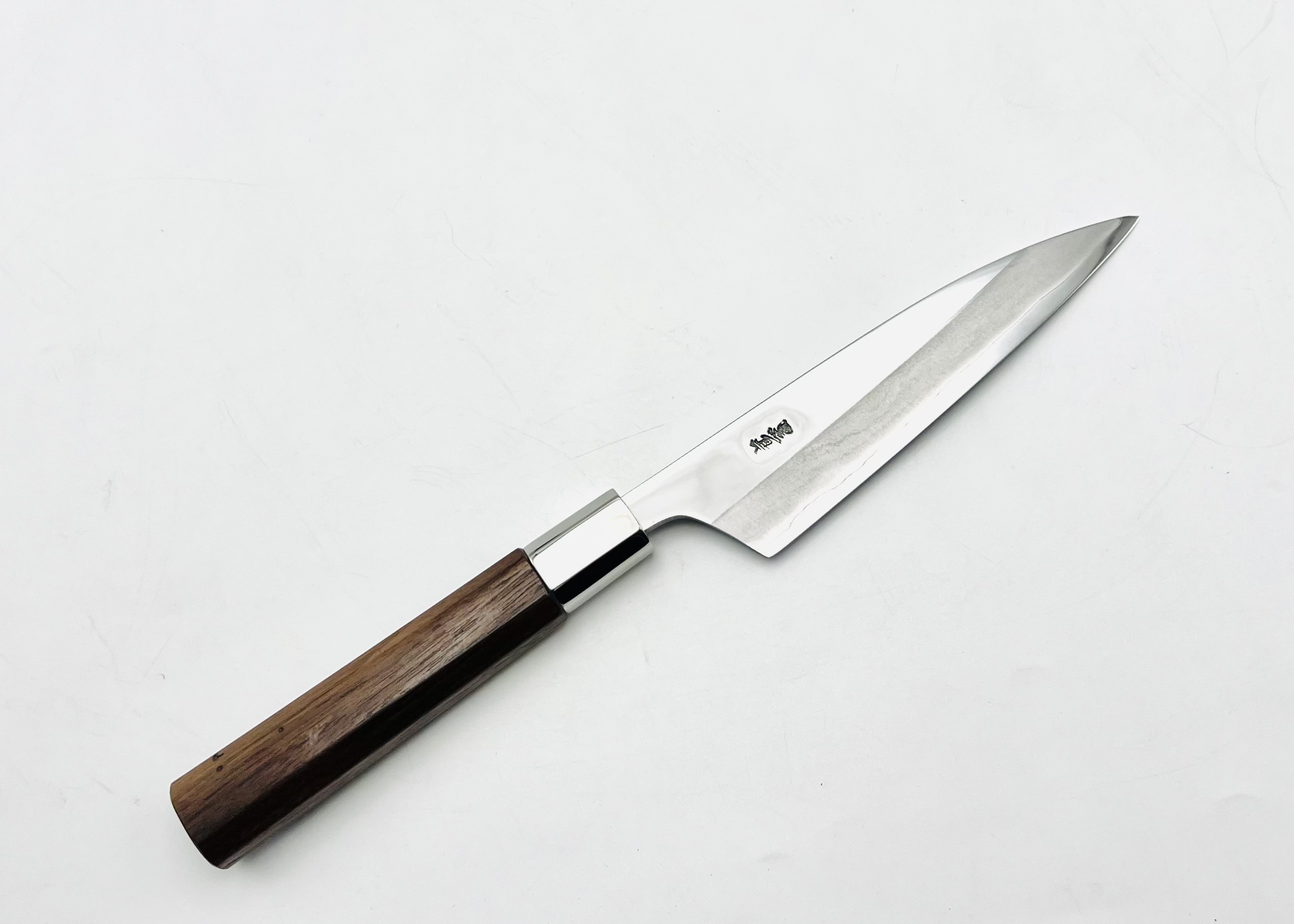 銀三ステンレス 八角胡桃柄 魚さき4.5寸 アウトレット品