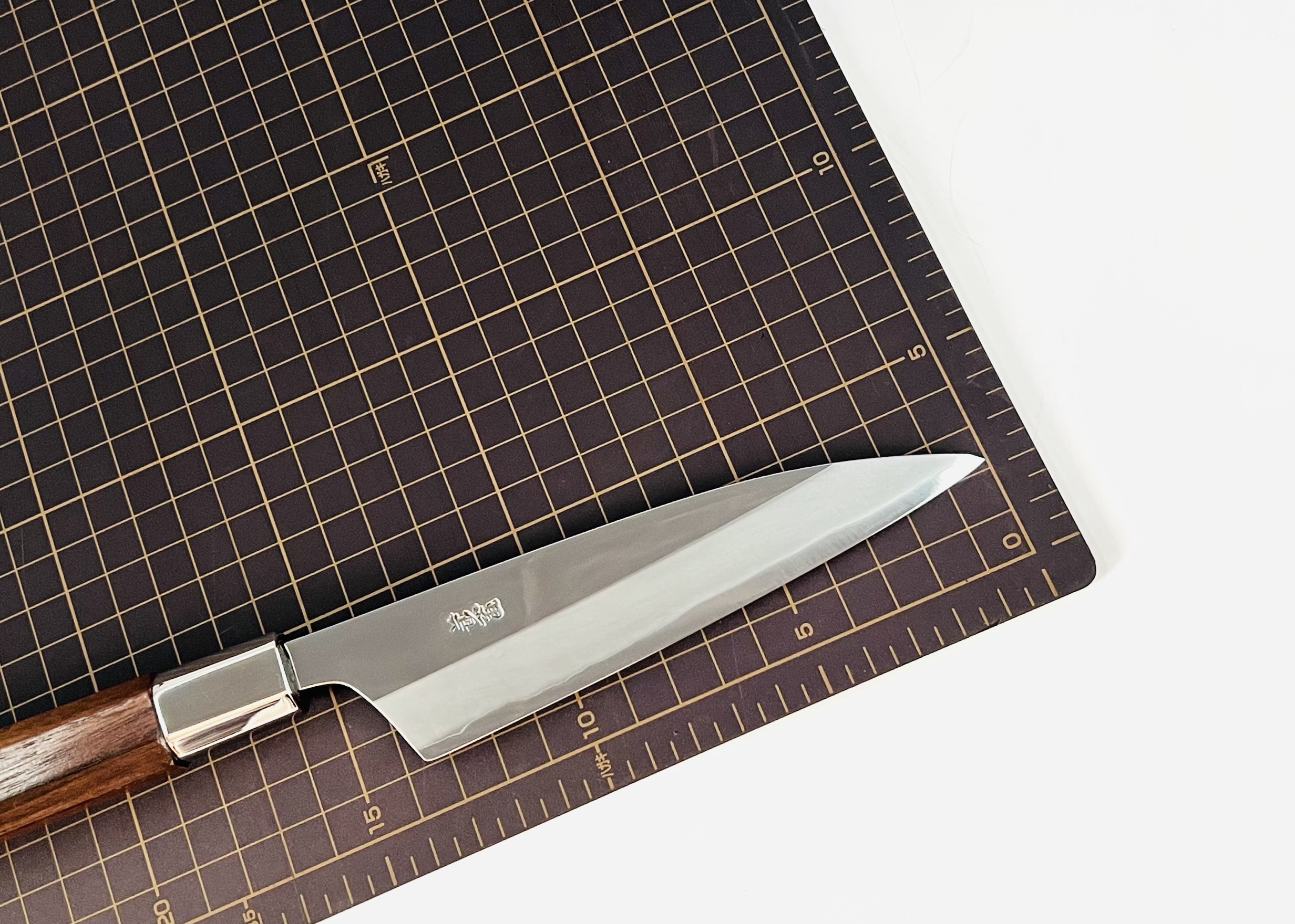 銀三ステンレス 八角胡桃柄 魚さき4.5寸 アウトレット品 - 画像 (7)