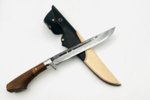 鉄・鋼(青二) 剣鉈 7寸 ツートンシース付②